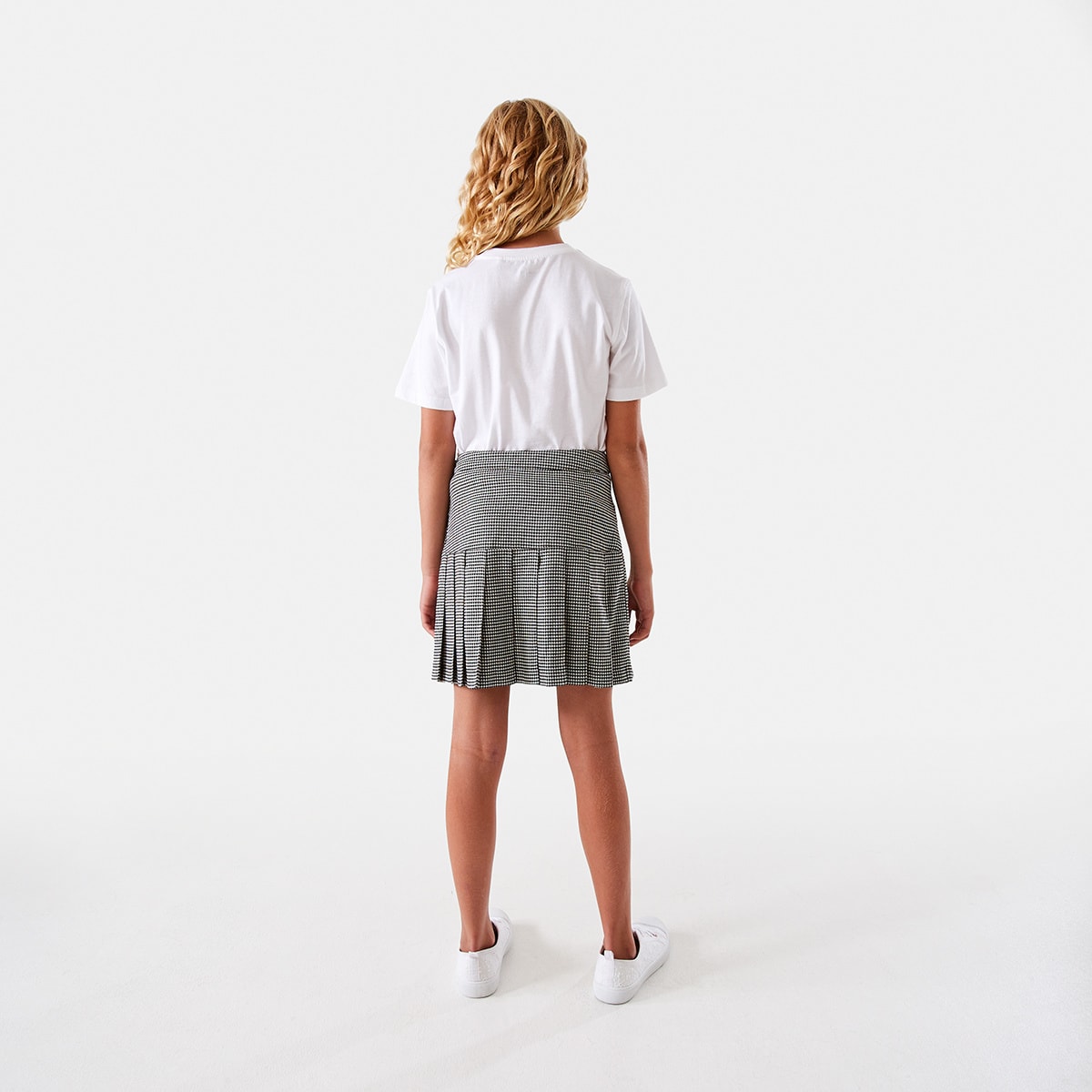 Checkered Pleated Skirt Kmart