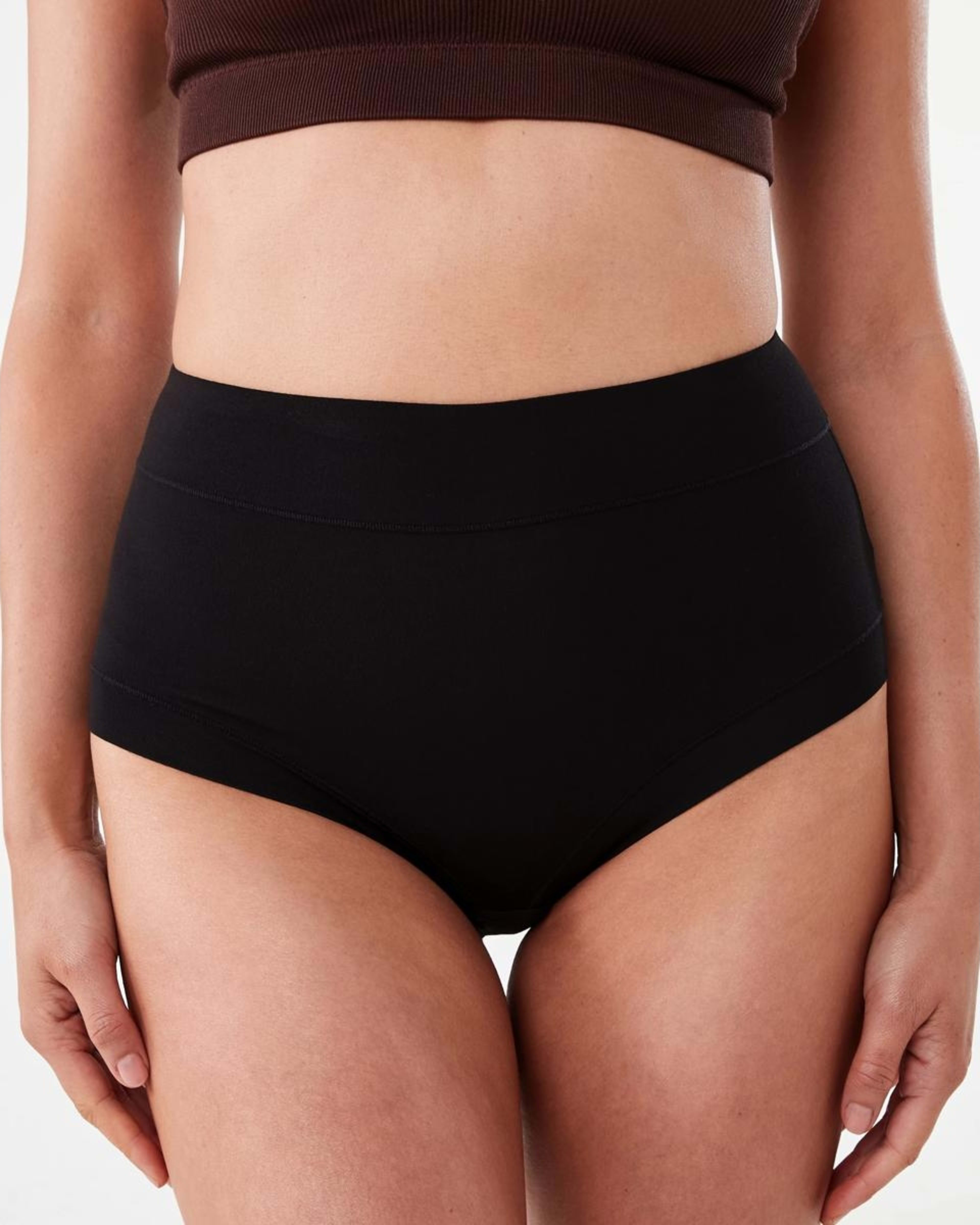 3 3 Pack Bamboo Full Briefs BLACK, 3 of 6