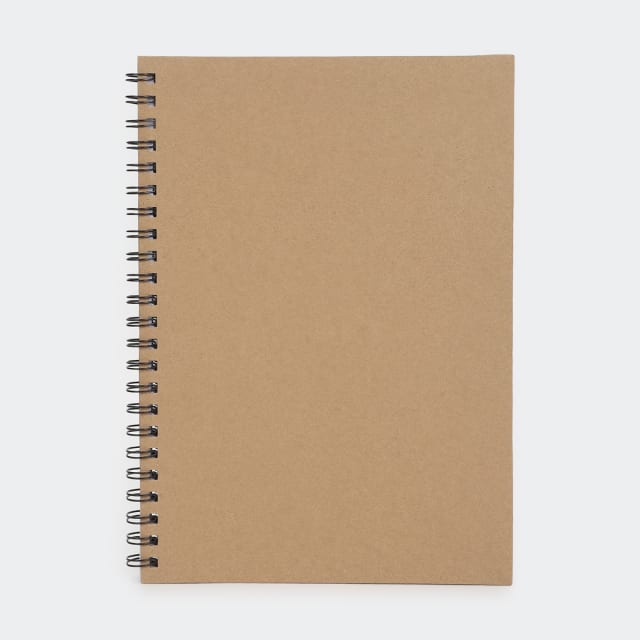 A4 Spiral Notebook Kraft Kmart