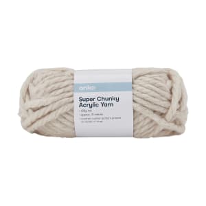Super Chunky Acrylic Yarn - Cream
