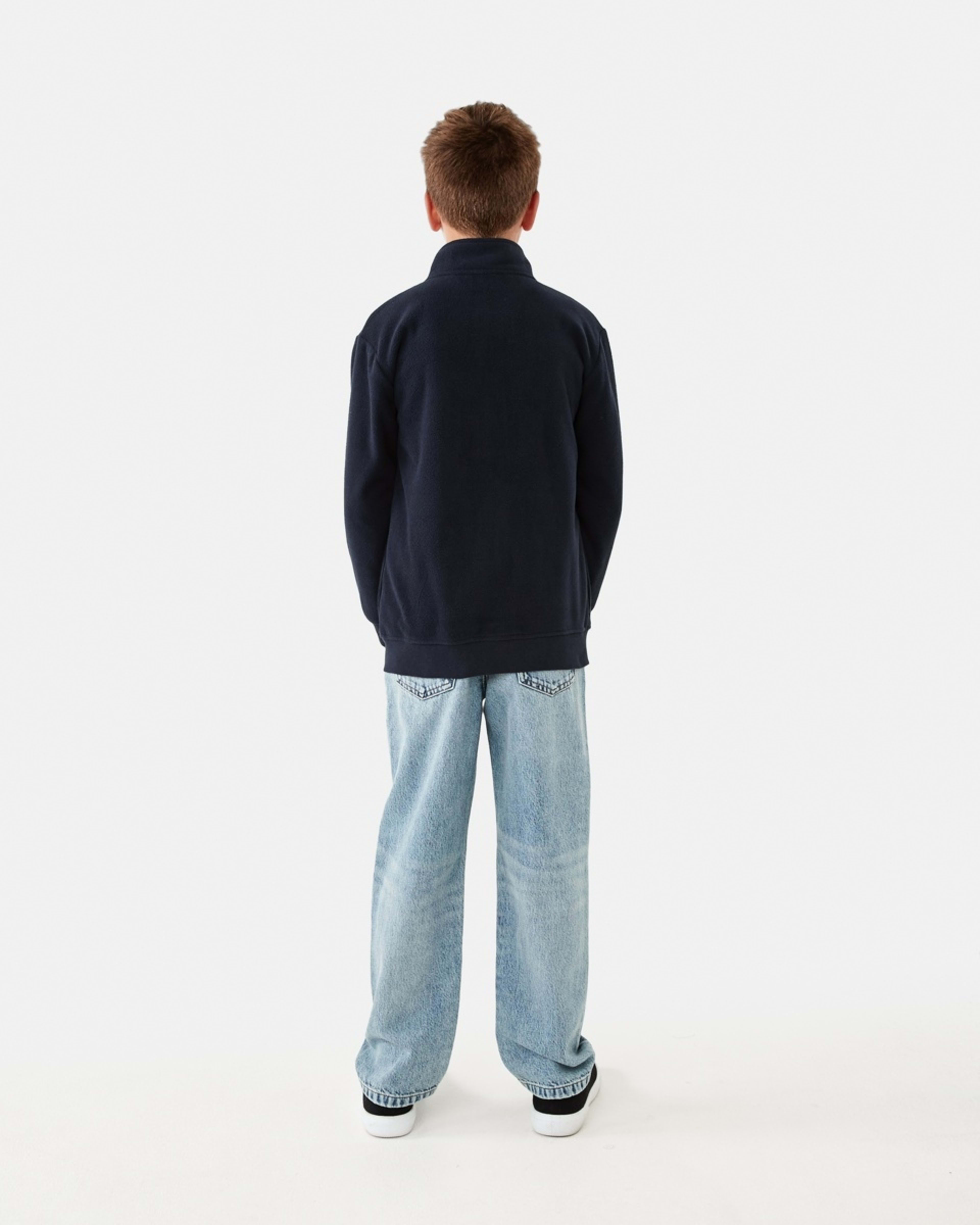 8 Zip Through Polar Fleece Sweatshirt Nvy Sphire, 8 of 10