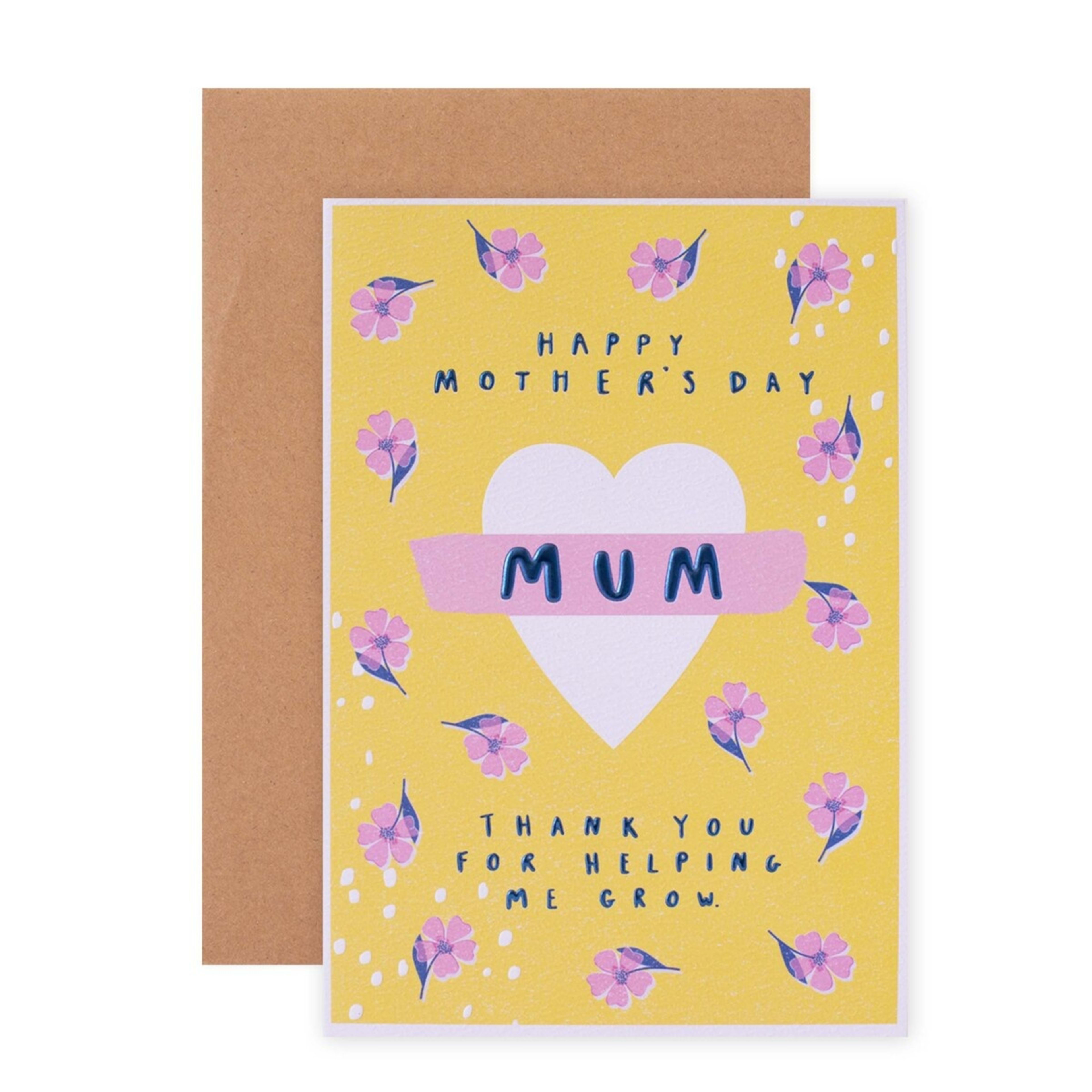 1 Hallmark Mother's Day Card - Helping Me Grow