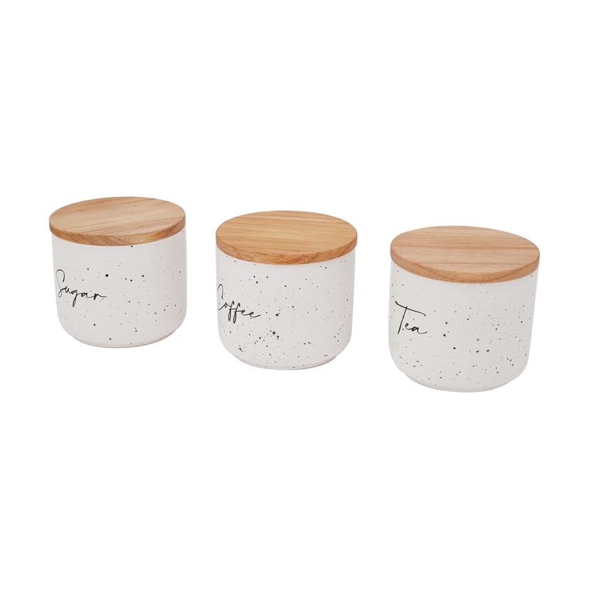 Set of 3 Speckled Canisters Kmart