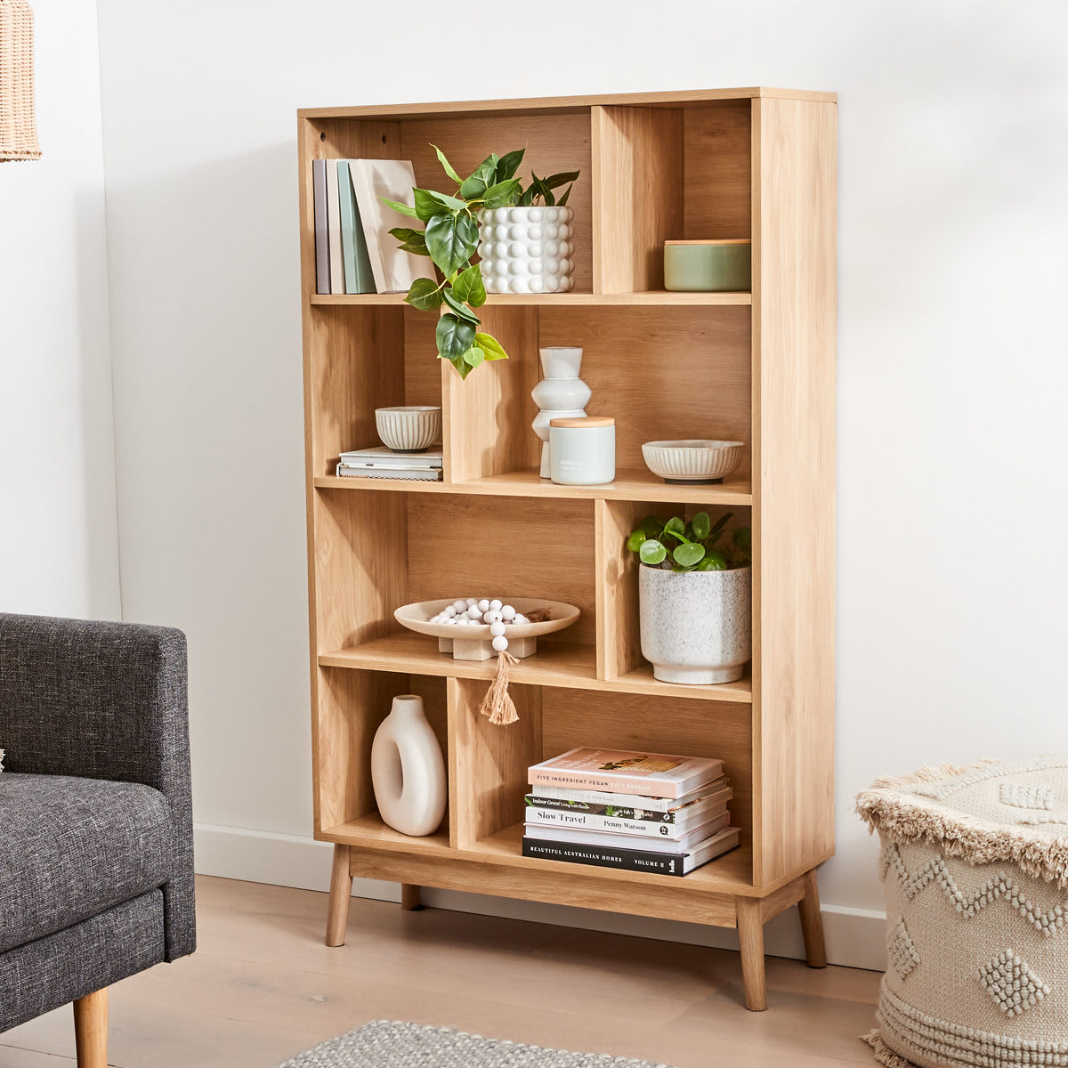 Kmart 2024 corner bookshelf