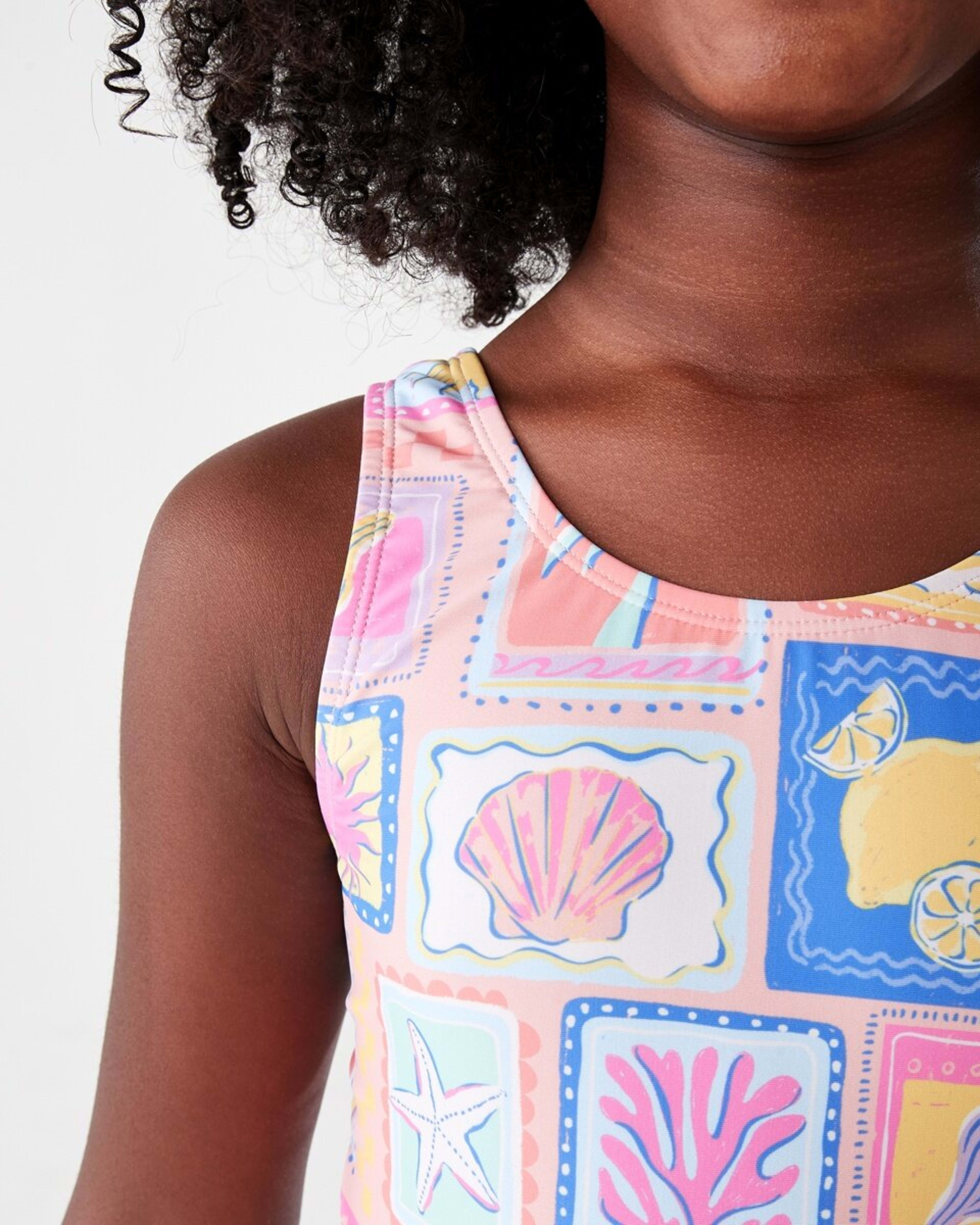 3 One Piece Print Bather COASTAL CHARM BLUSHING ROSE, 3 of 7