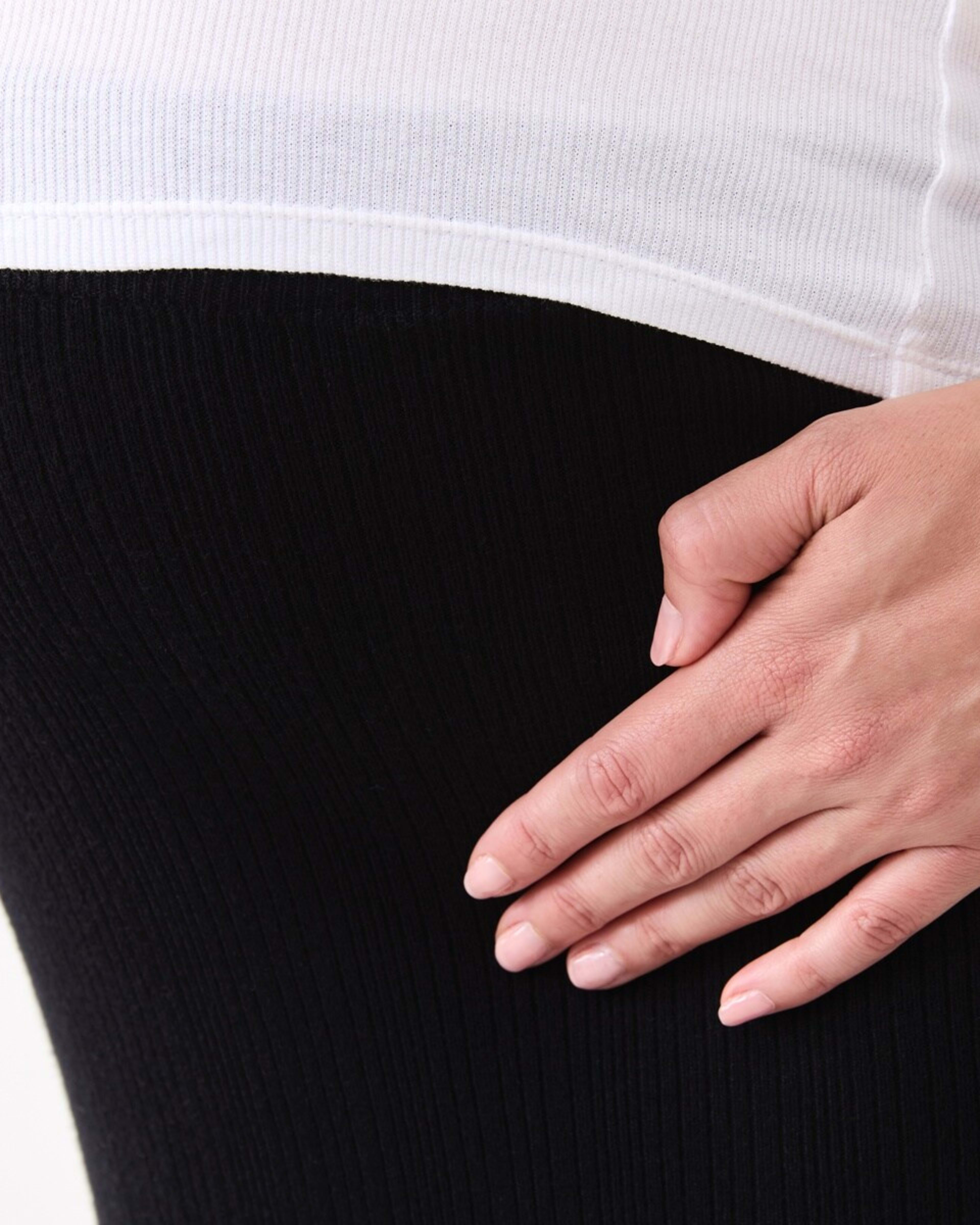 5 Maternity Rib Column Skirt Black, 5 of 5