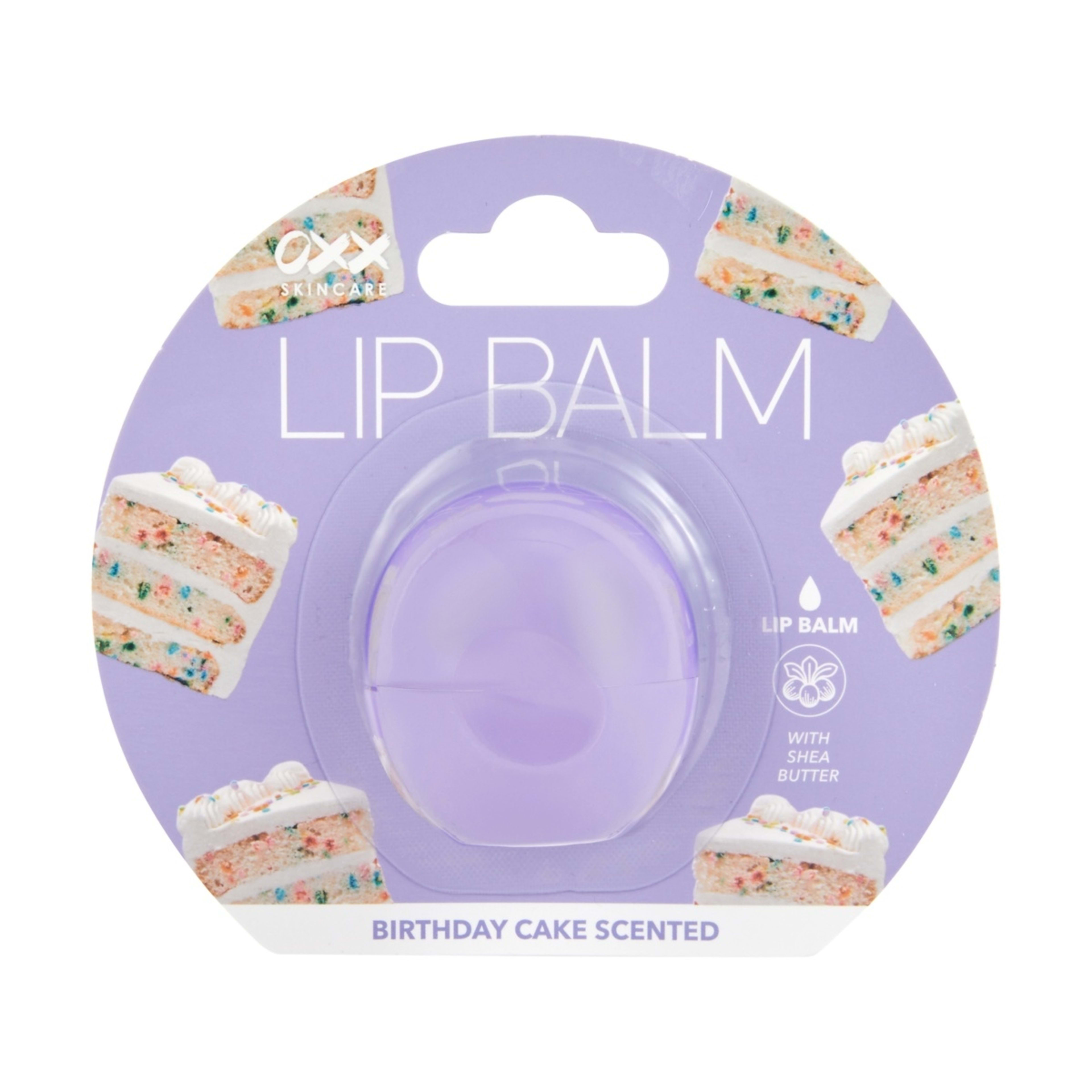 1 OXX Skincare Lip Balm - Birthday Cake Scented and Shea Butter
