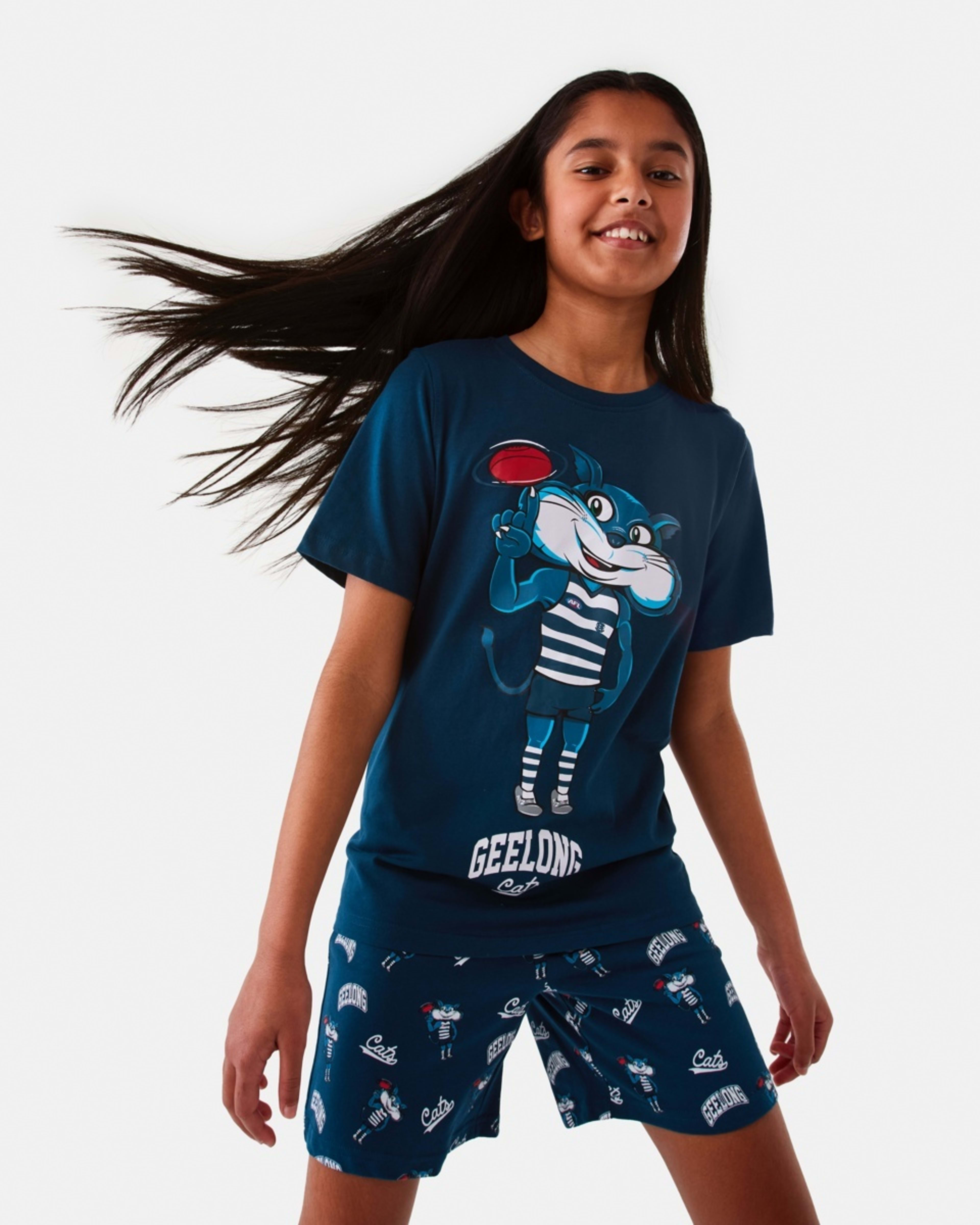 1 Active Kids AFL Pyjama Set Geelong, 1 of 8