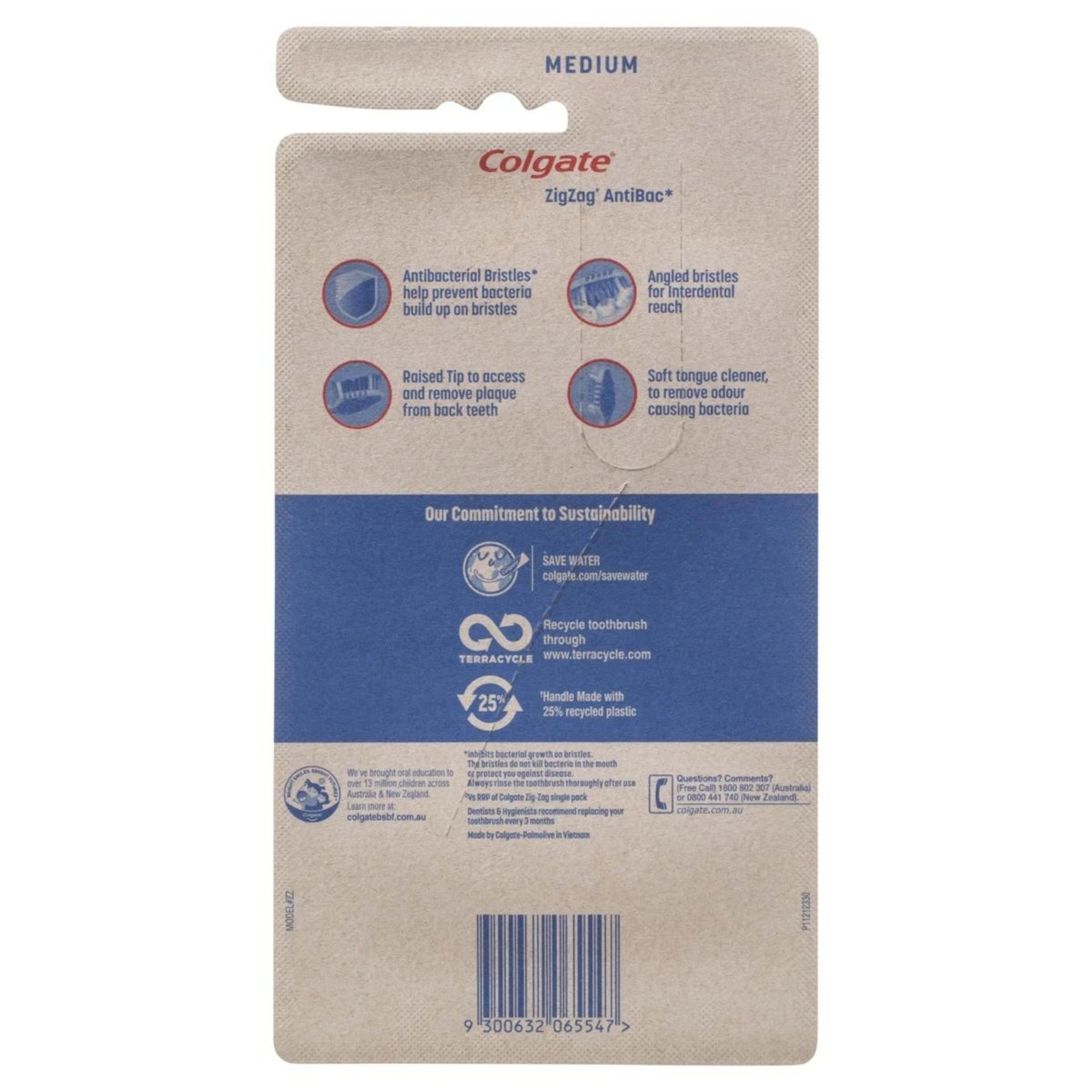 3 Colgate 6 Pack Medium ZigZag Toothbrushes, 3 of 8