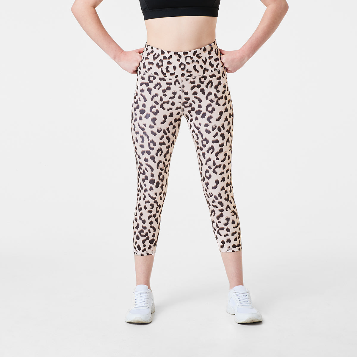 Active Womens Crop Recycled Print 