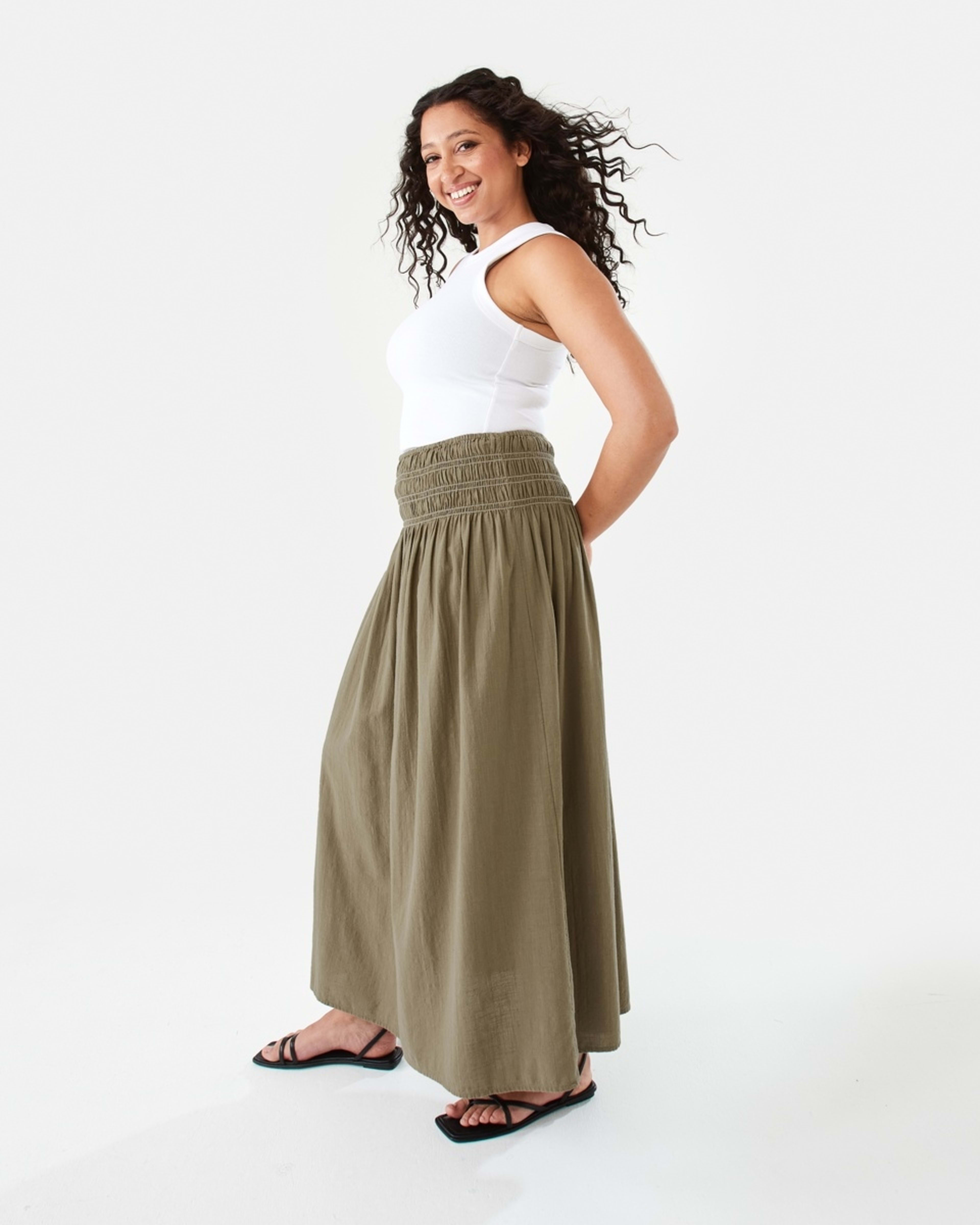 3 Rouched Maxi Skirt Pave Grey, 3 of 8
