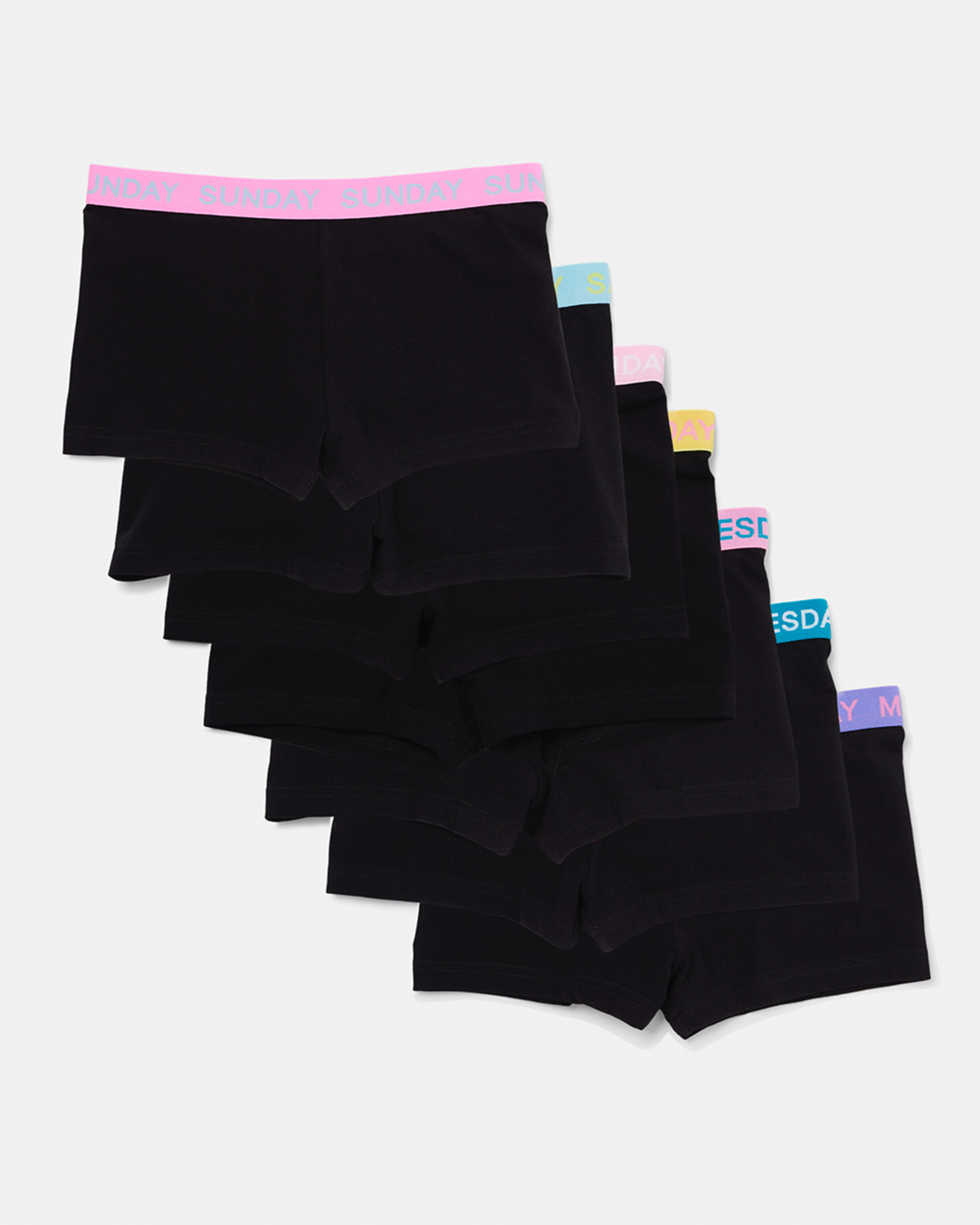 2 7 Pack Shorties Black 24, 2 of 10