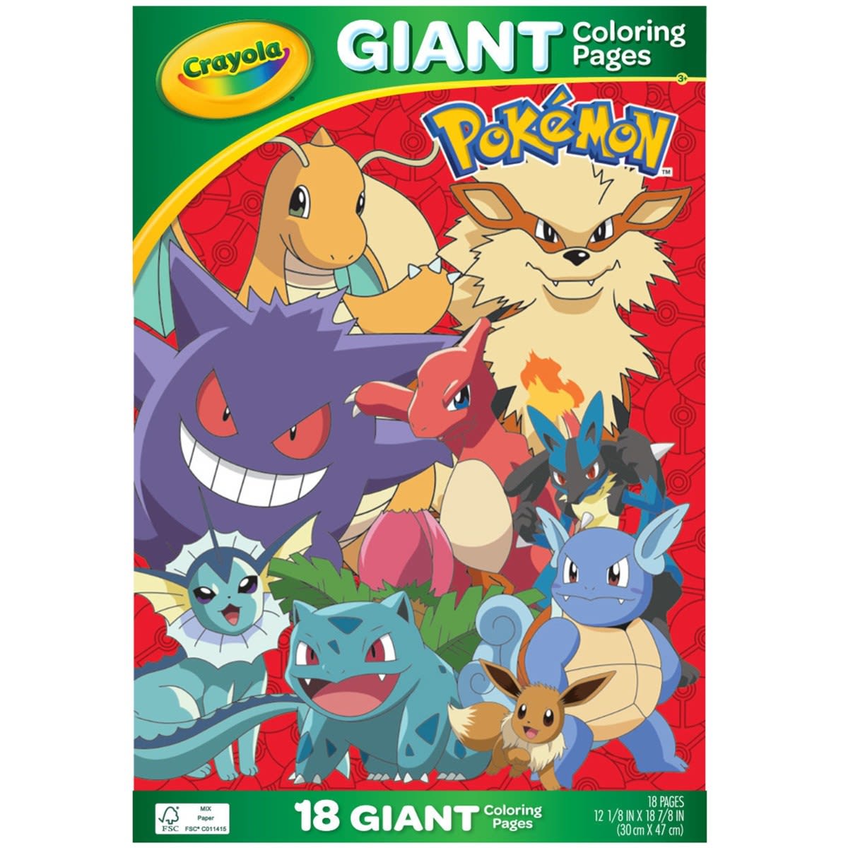 Crayola Pokemon Giant Colour Pages - Kmart