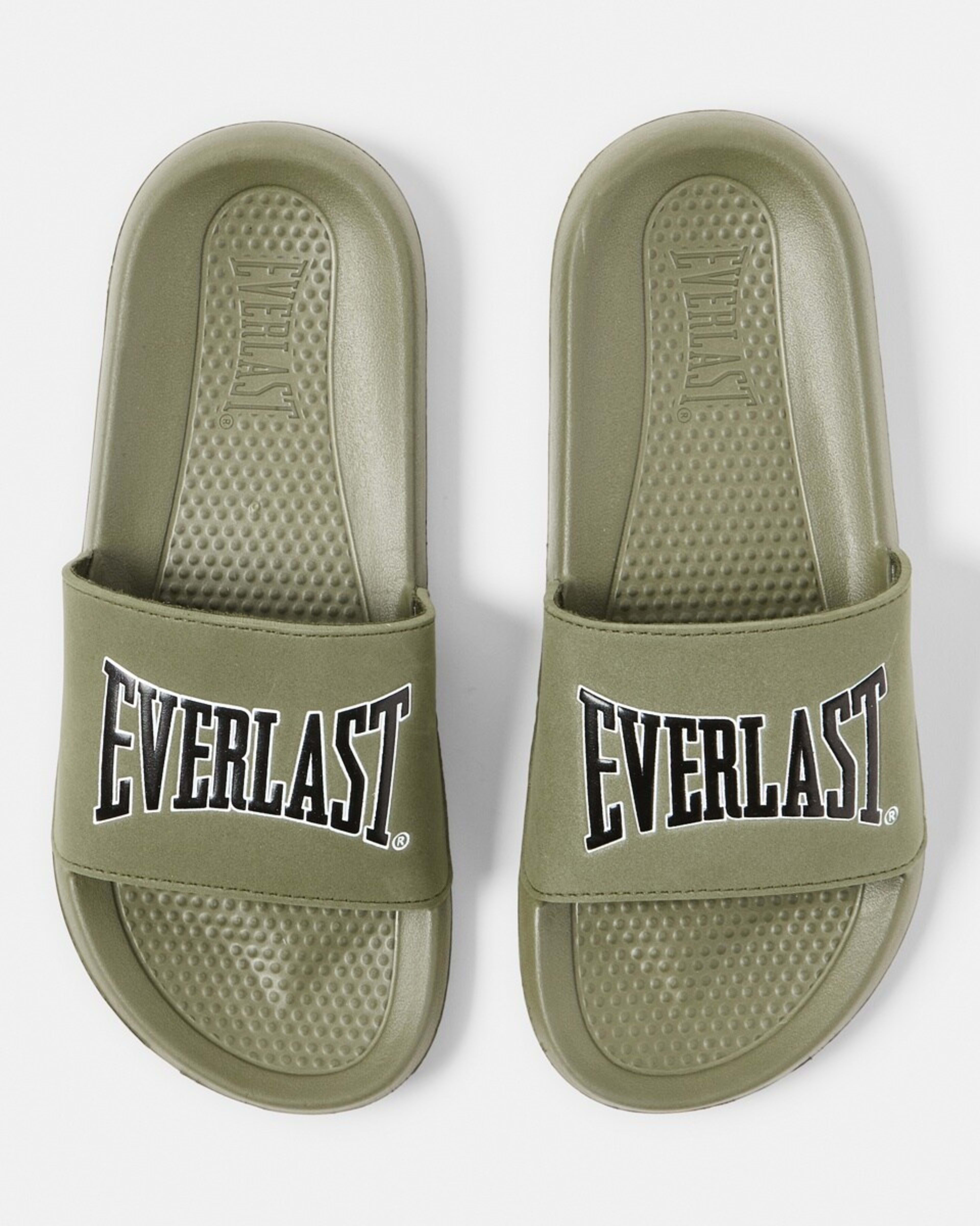 2 Everlast Mens Stirling Slides KHAKI, 2 of 3