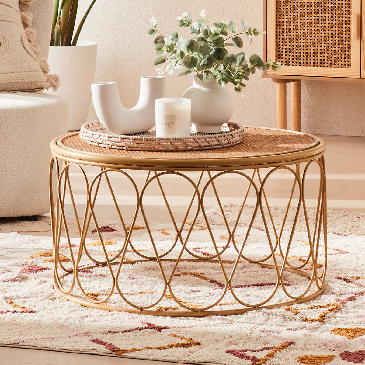 anko rattan coffee table