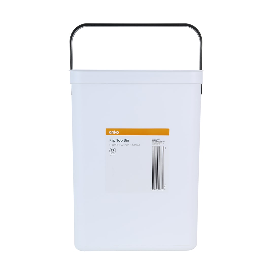 27L Flip Top Bin Kmart