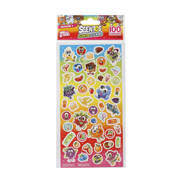 100 Piece Scentos Scented Stickers Assorted Kmart