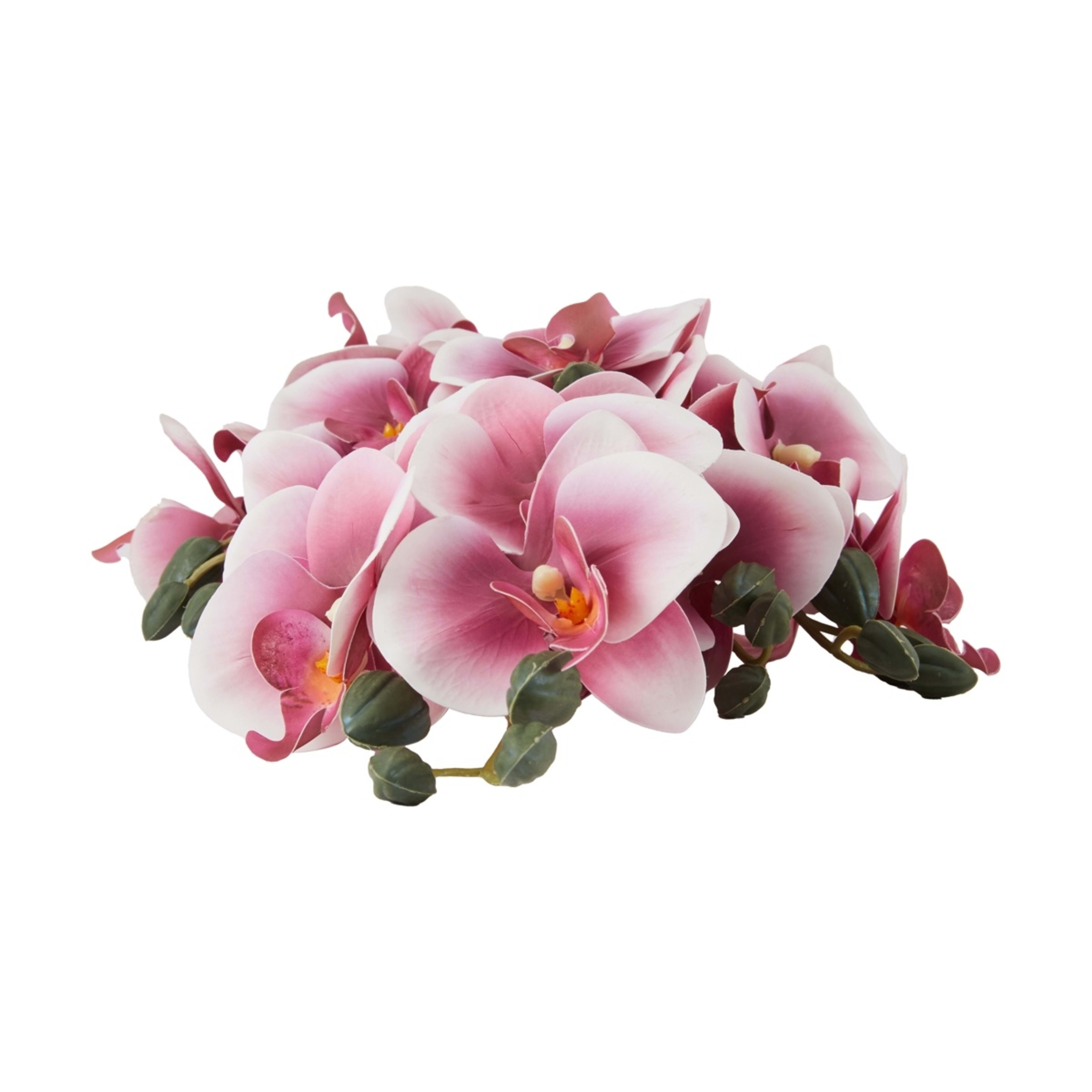 2 Artificial Pink Orchid Bunch, 2 of 4