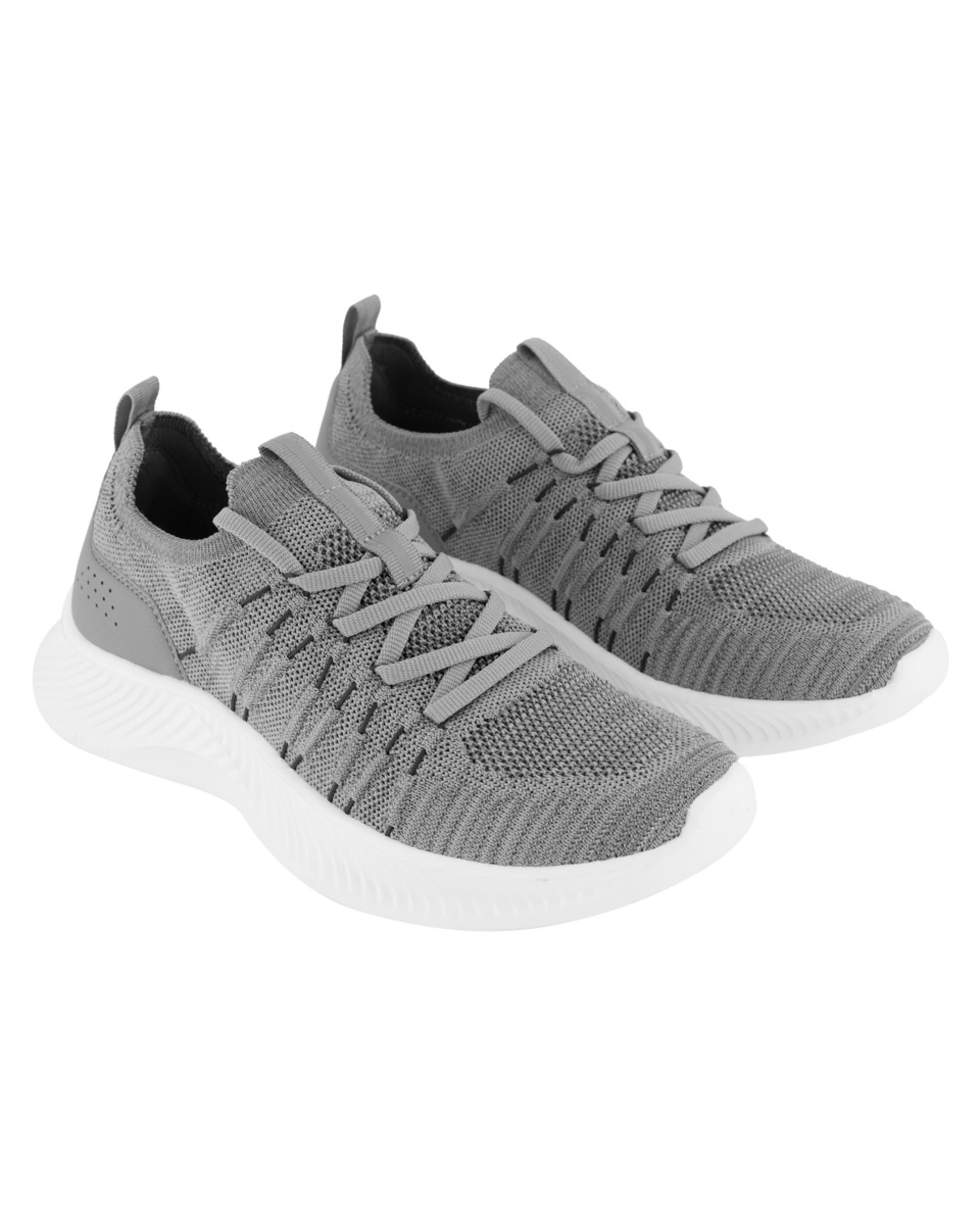 4 Textured Upper Sneakers CHAR GREY, 4 of 5