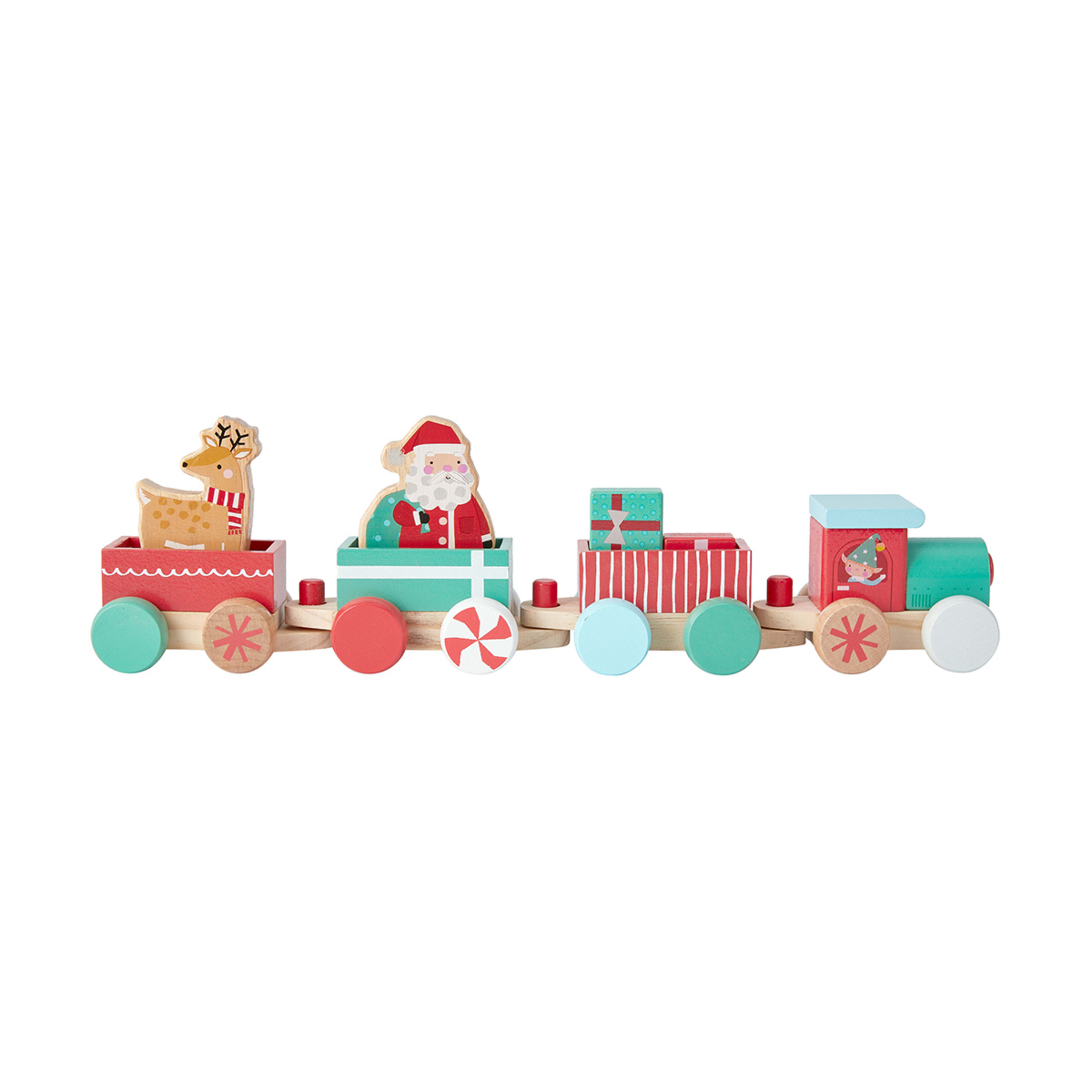 Christmas Wooden Train - Kmart