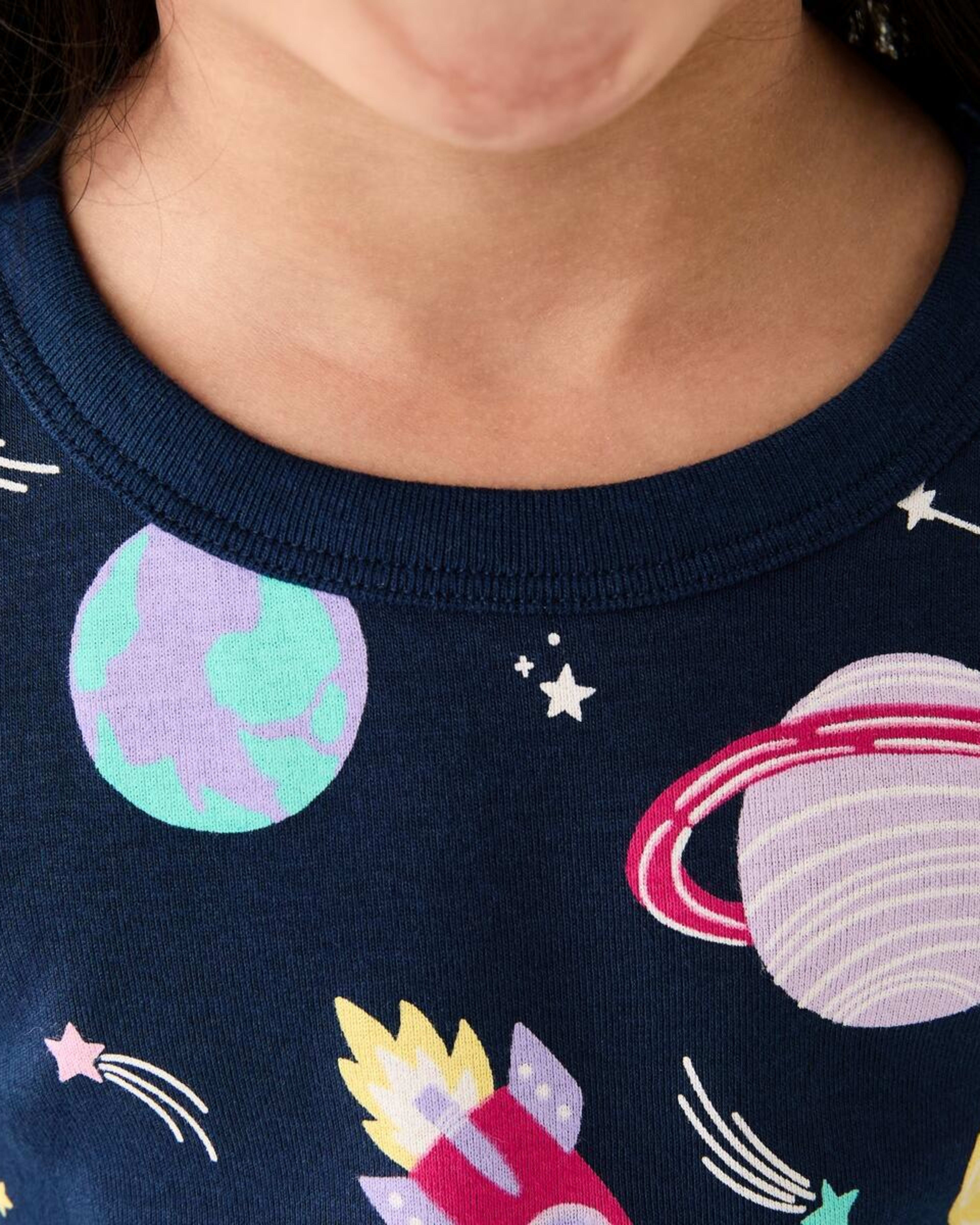 4 Rib Pyjama Set Blu Planet, 4 of 10