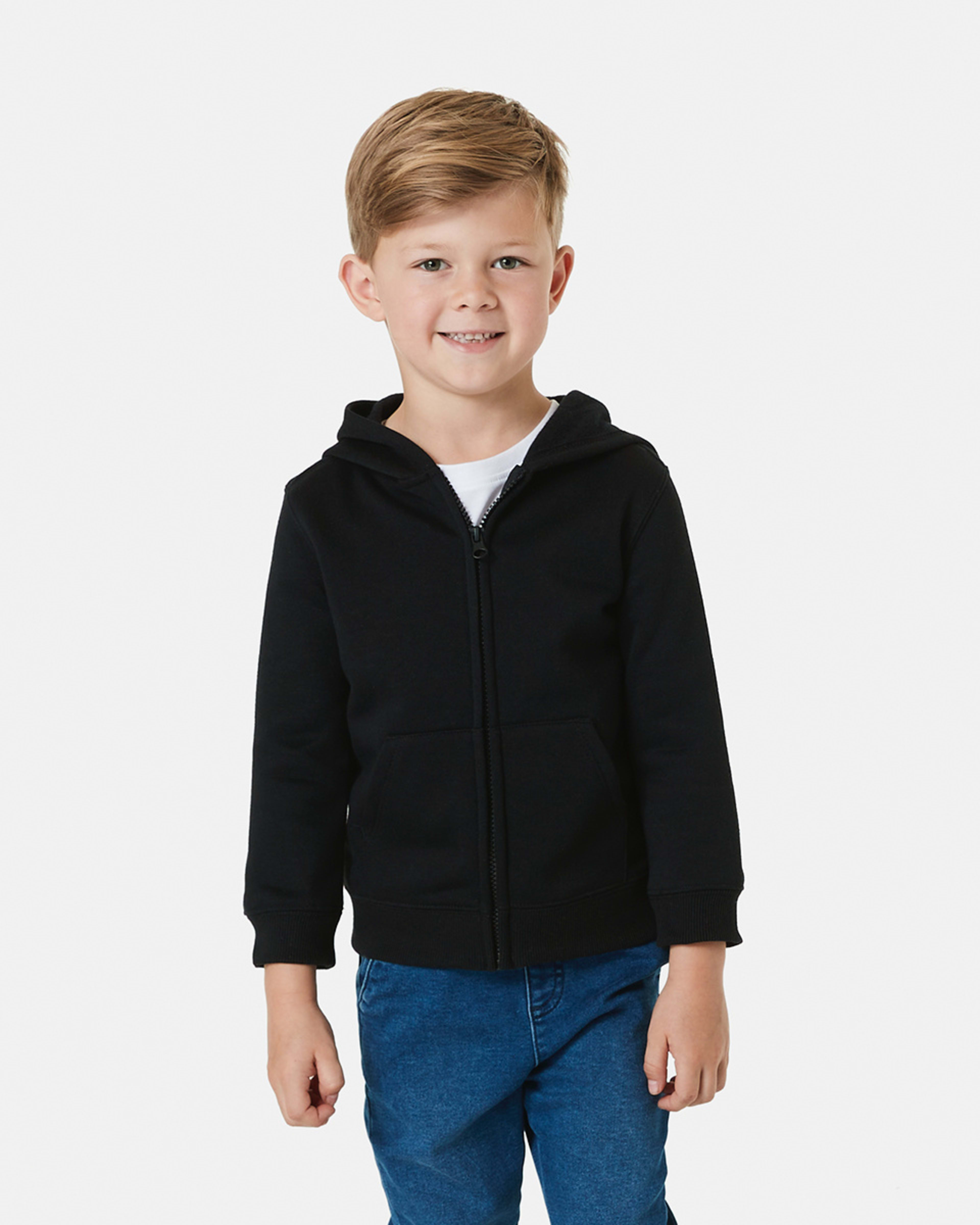 Plain Zip Through Hoodie - Kmart