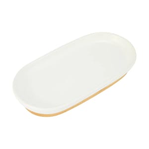 Bamboo and White Tray