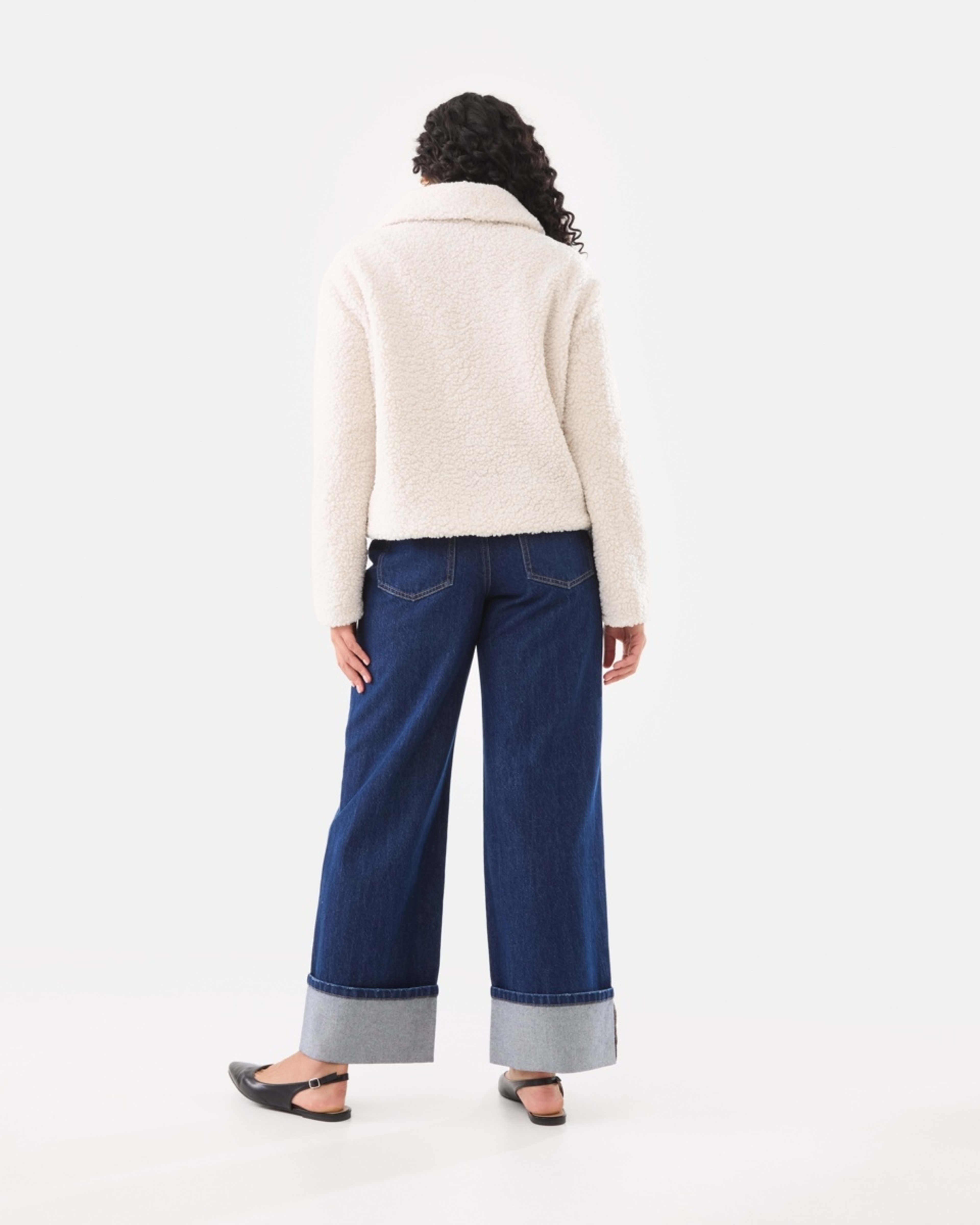 5 Trim Teddy Jacket Ecru, 5 of 9