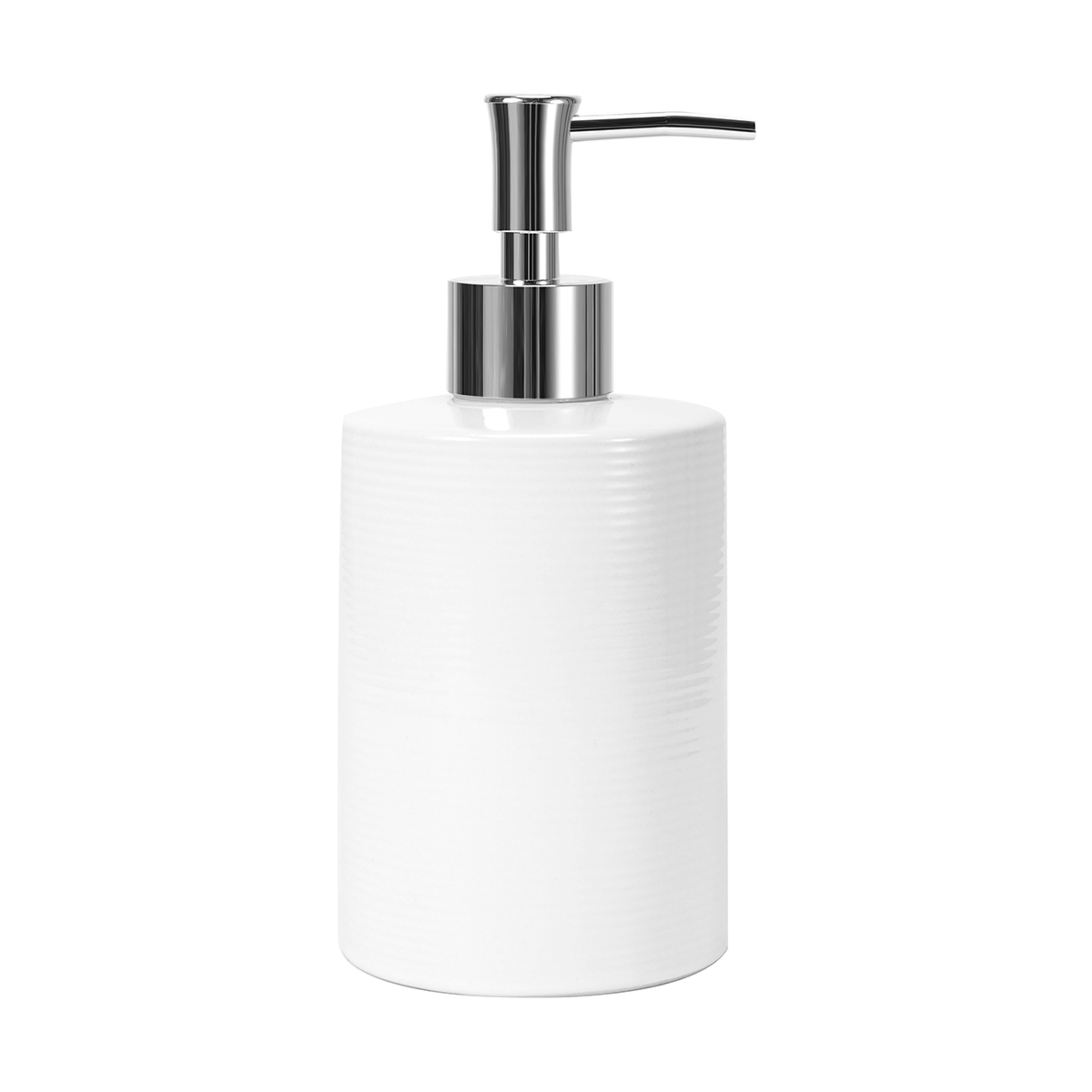 2 Ribbed Soap Dispenser White, 2 of 5