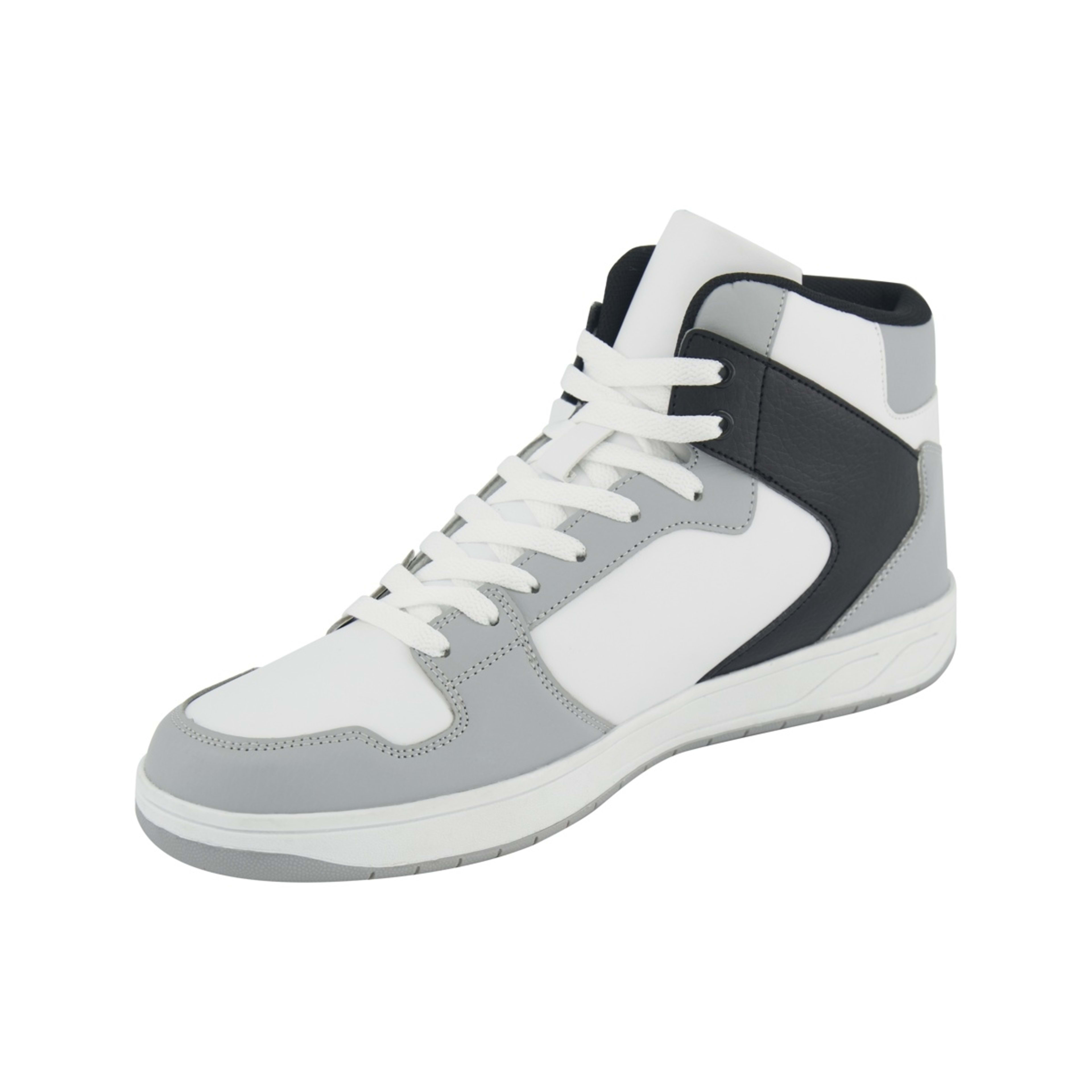 3 High Top Sneakers Blk Wht, 3 of 5