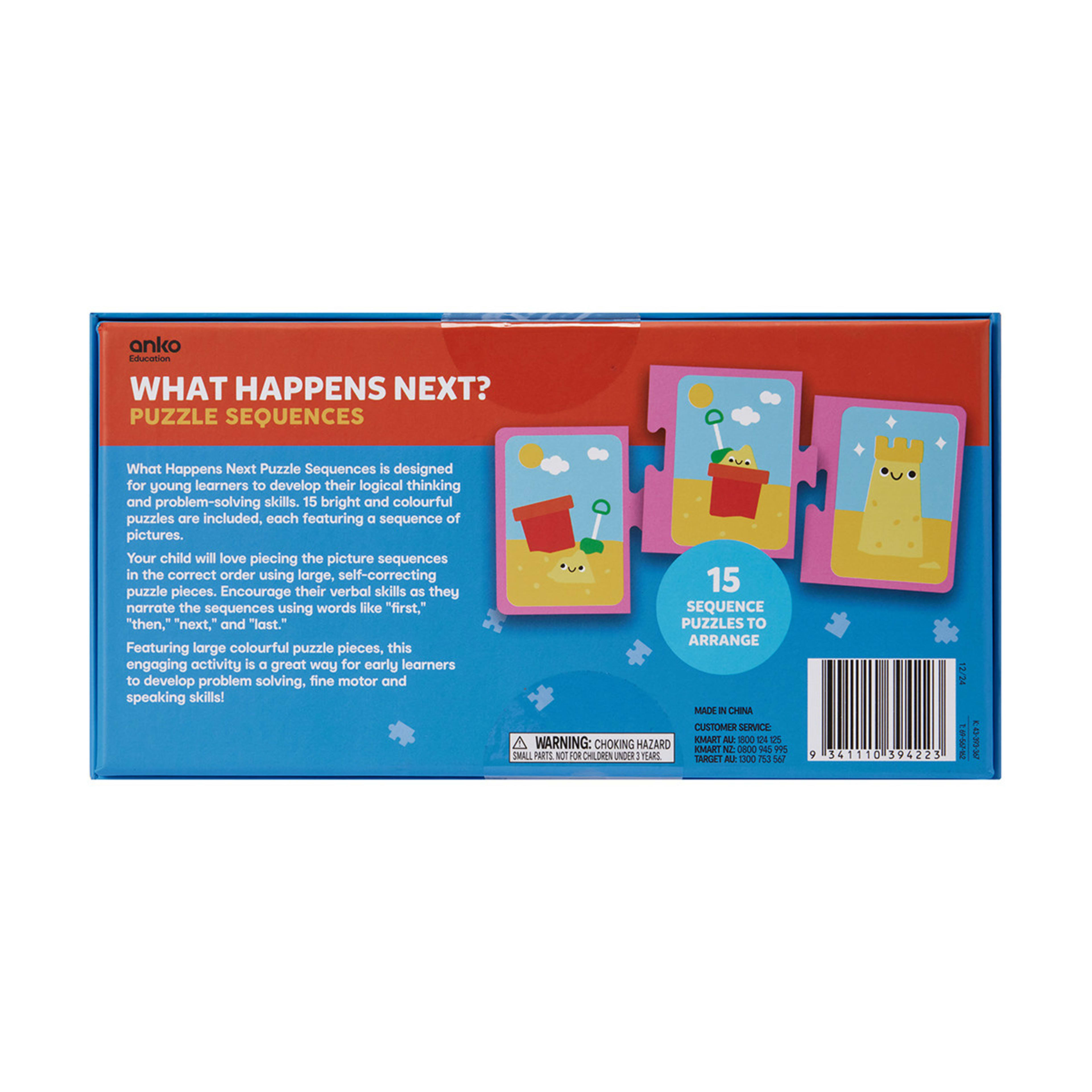 9 What Happens Next? Puzzle Sequences, 9 of 9