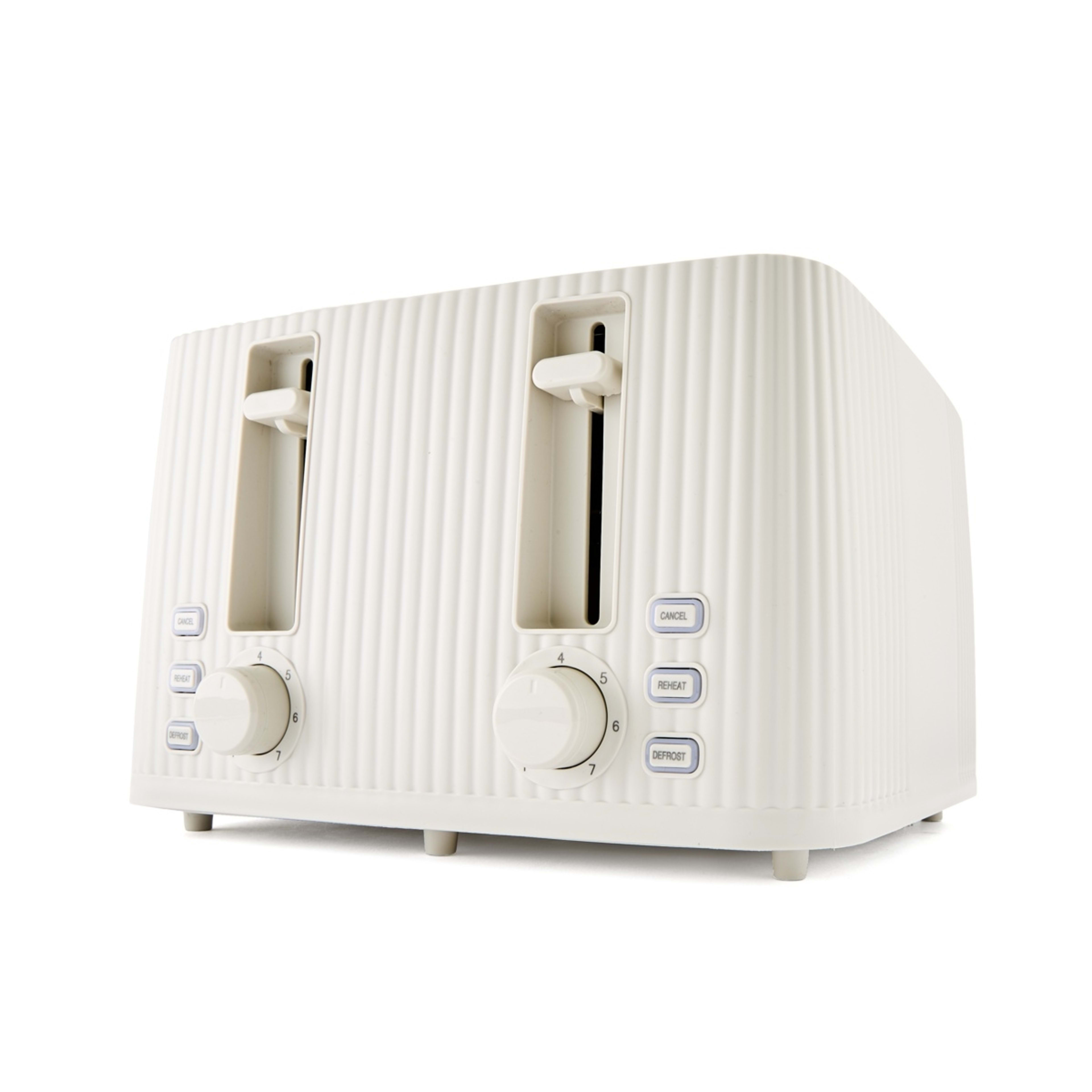 2 4 Slice Toaster Linear - Off White, 2 of 8