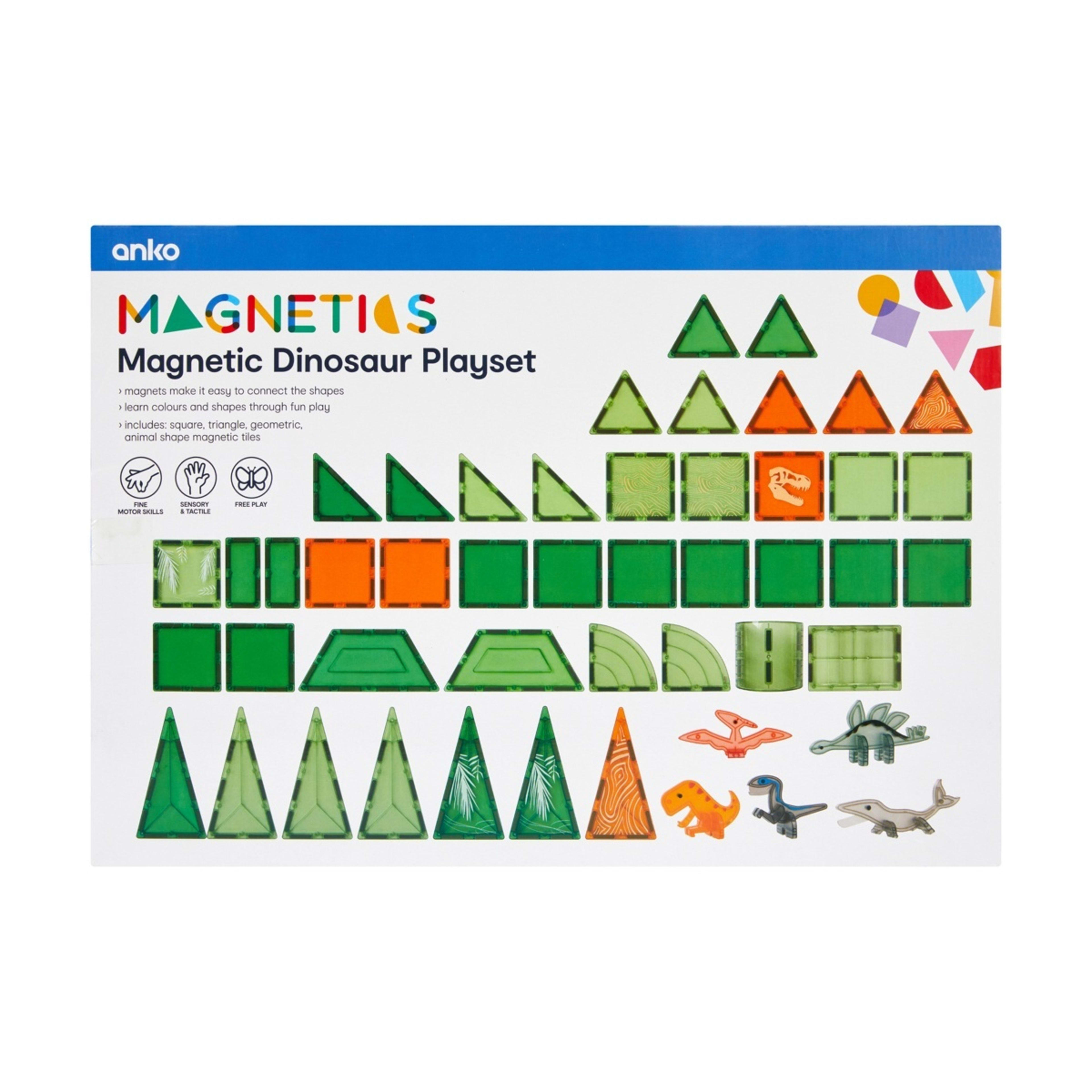 9 Magnetics: 48 Piece Magnetic Dinosaur Playset, 9 of 9