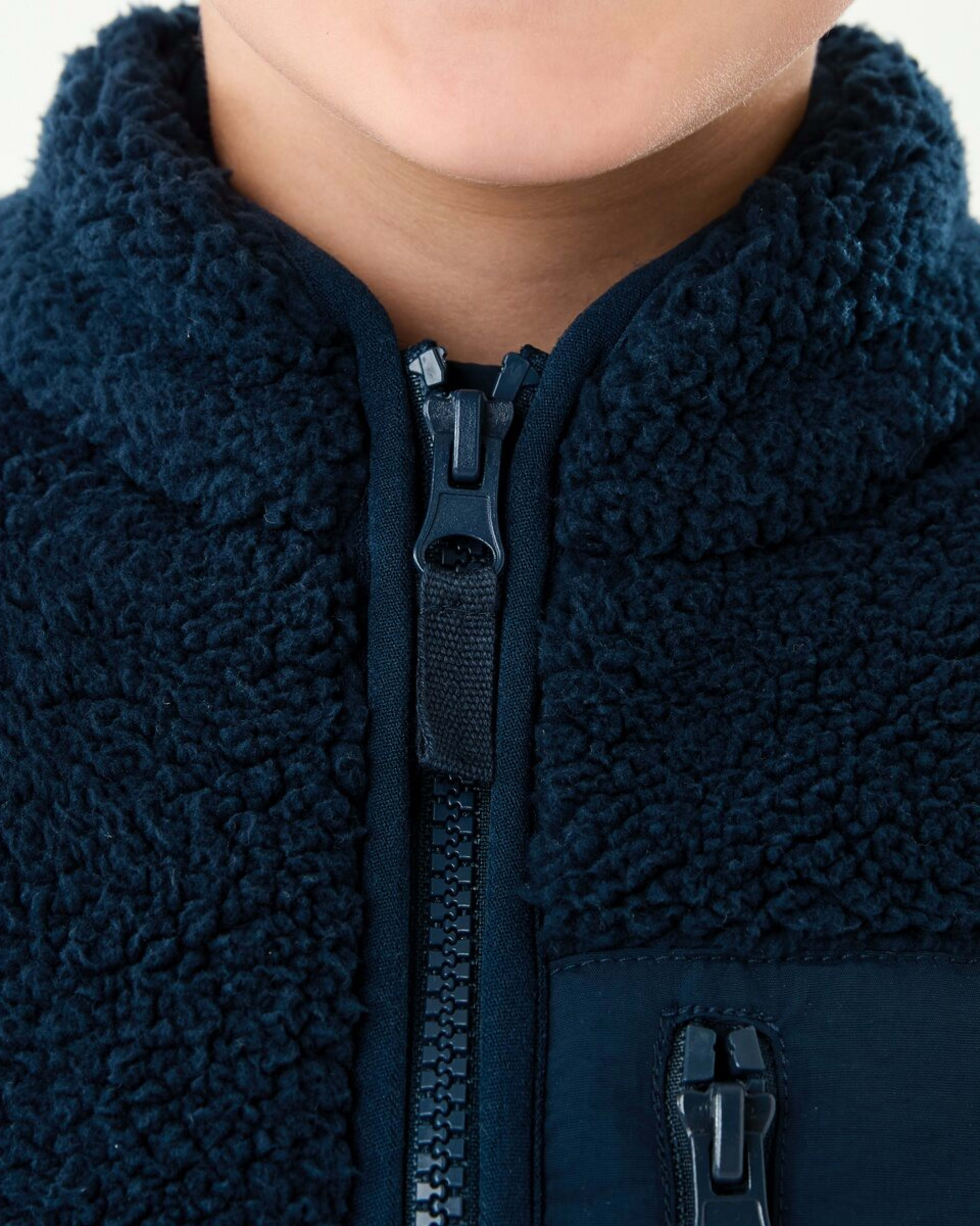 5 Sherpa Vest Dress Navy, 5 of 10