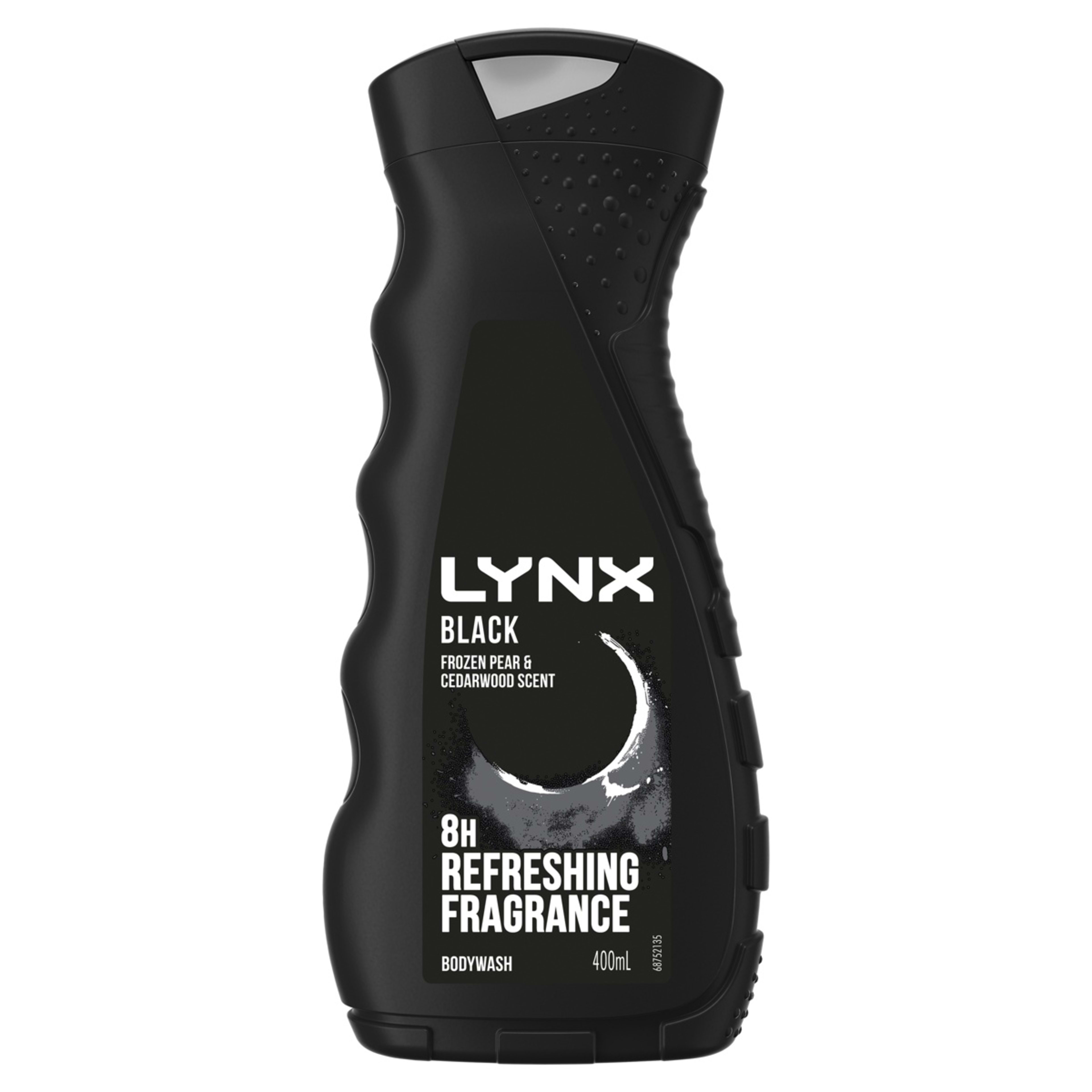 1 LYNX Black 8-Hour Refreshing Fragrance Bodywash 400ml - Frozen Pear and Cedarwood Scent