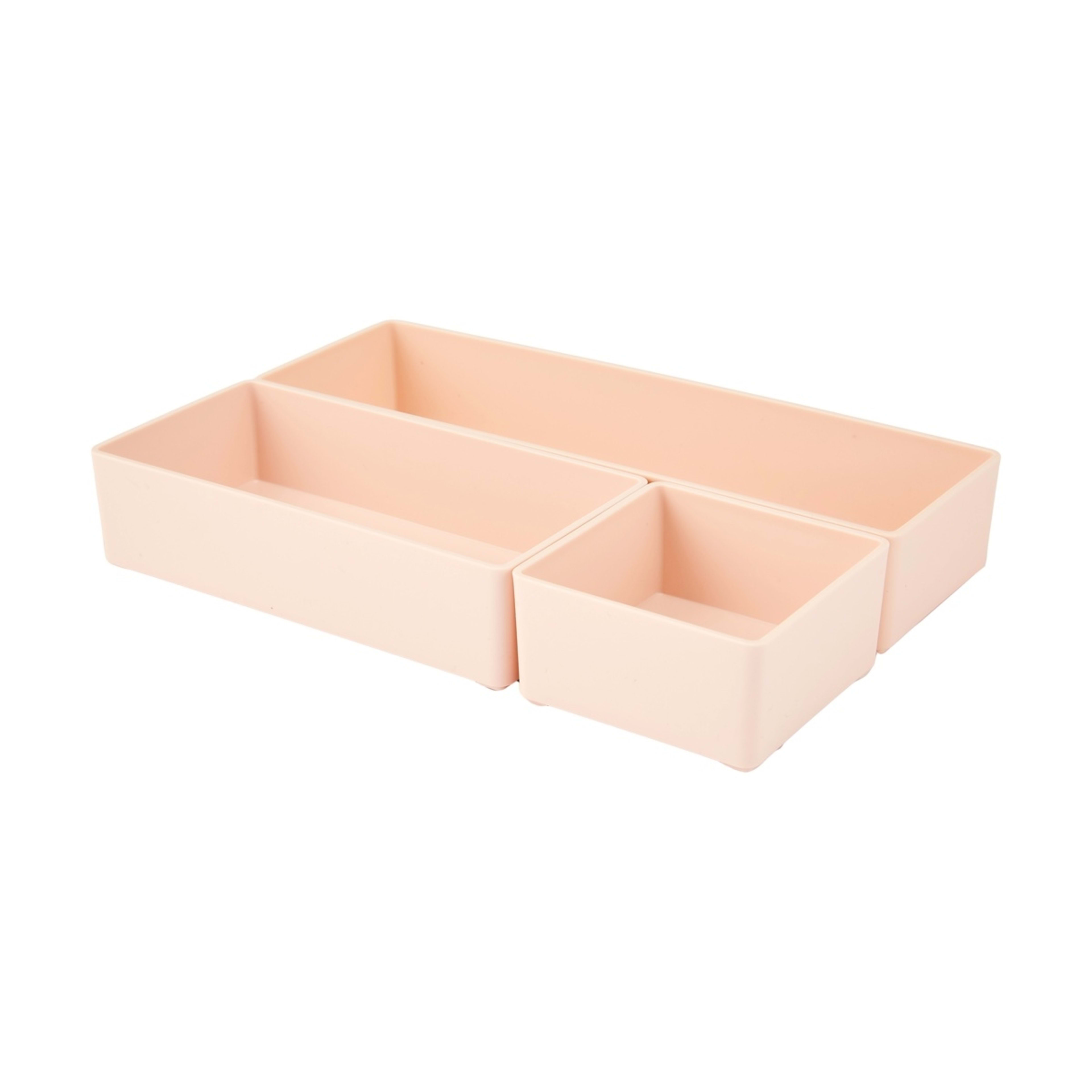 1 3 Piece Desk Storage Set - Blush, 1 of 7