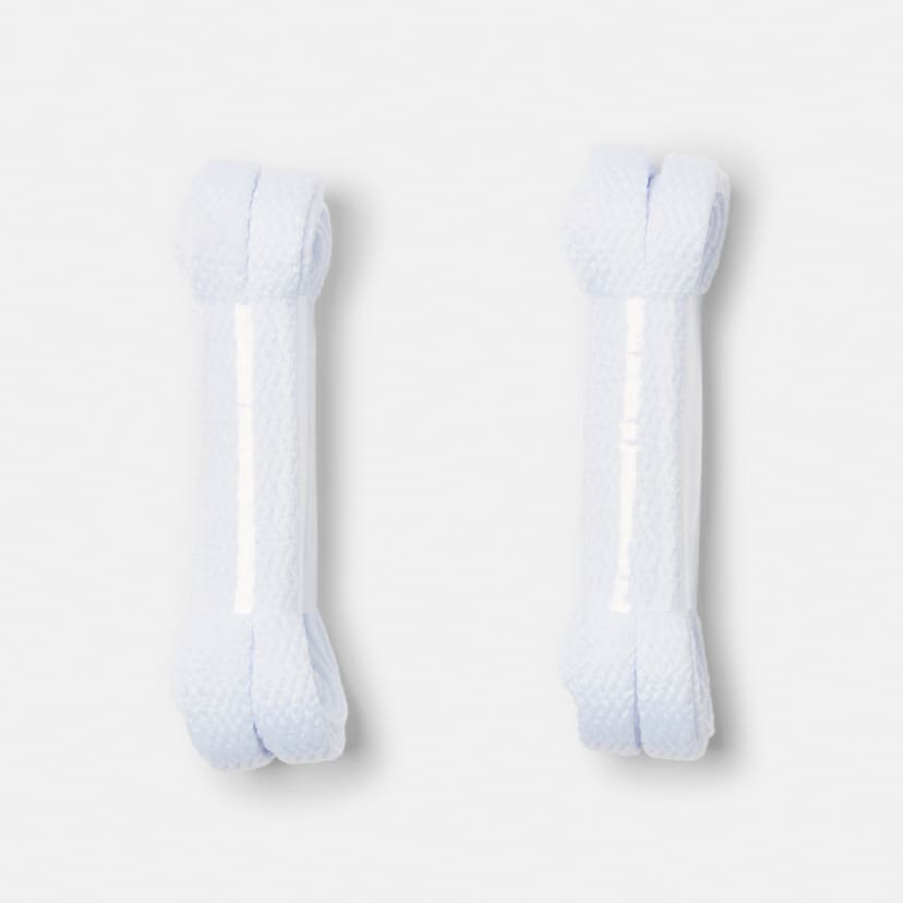 2 Pack Flat Laces White Kmart