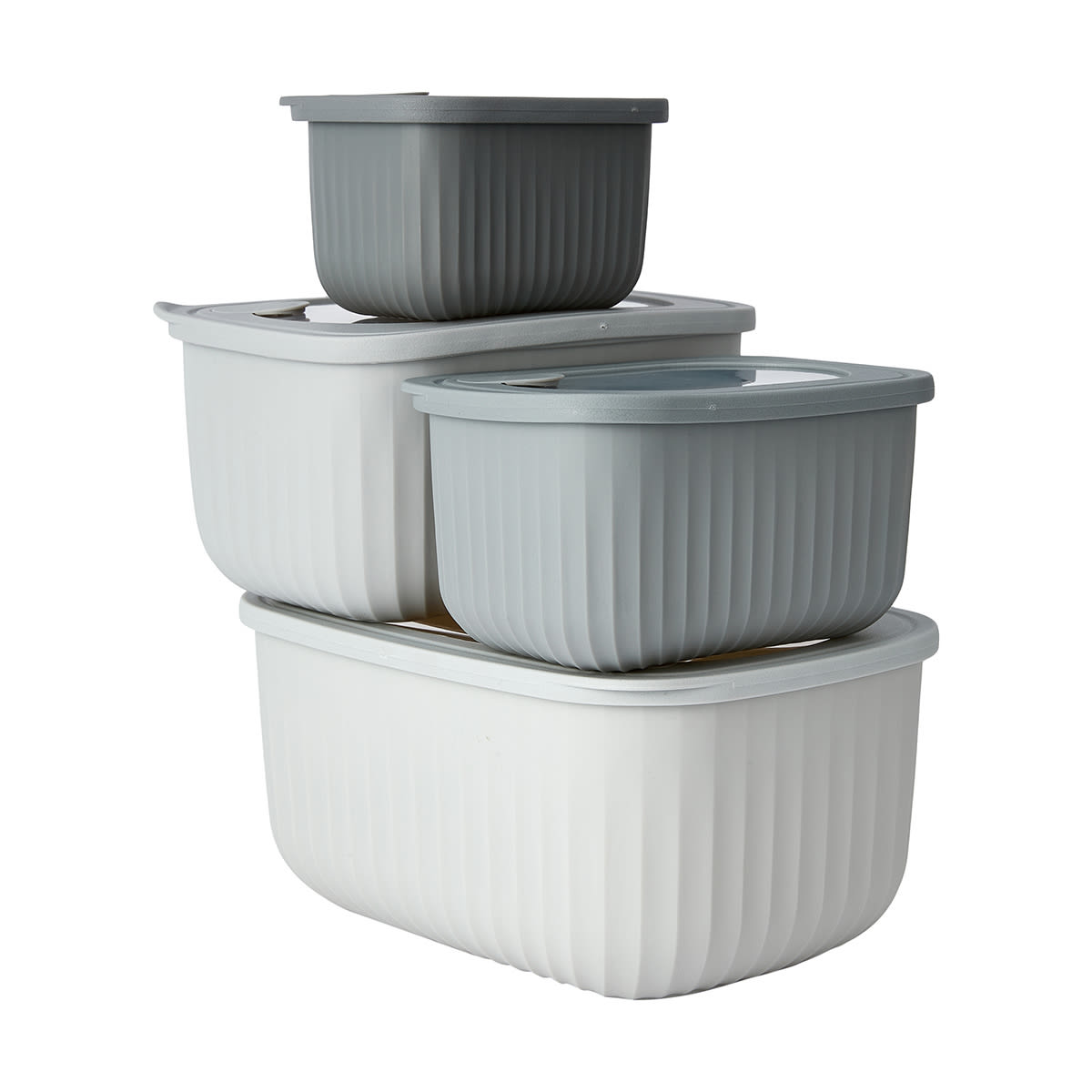 4 Piece Rectangle Nested Food Storage Set Kmart