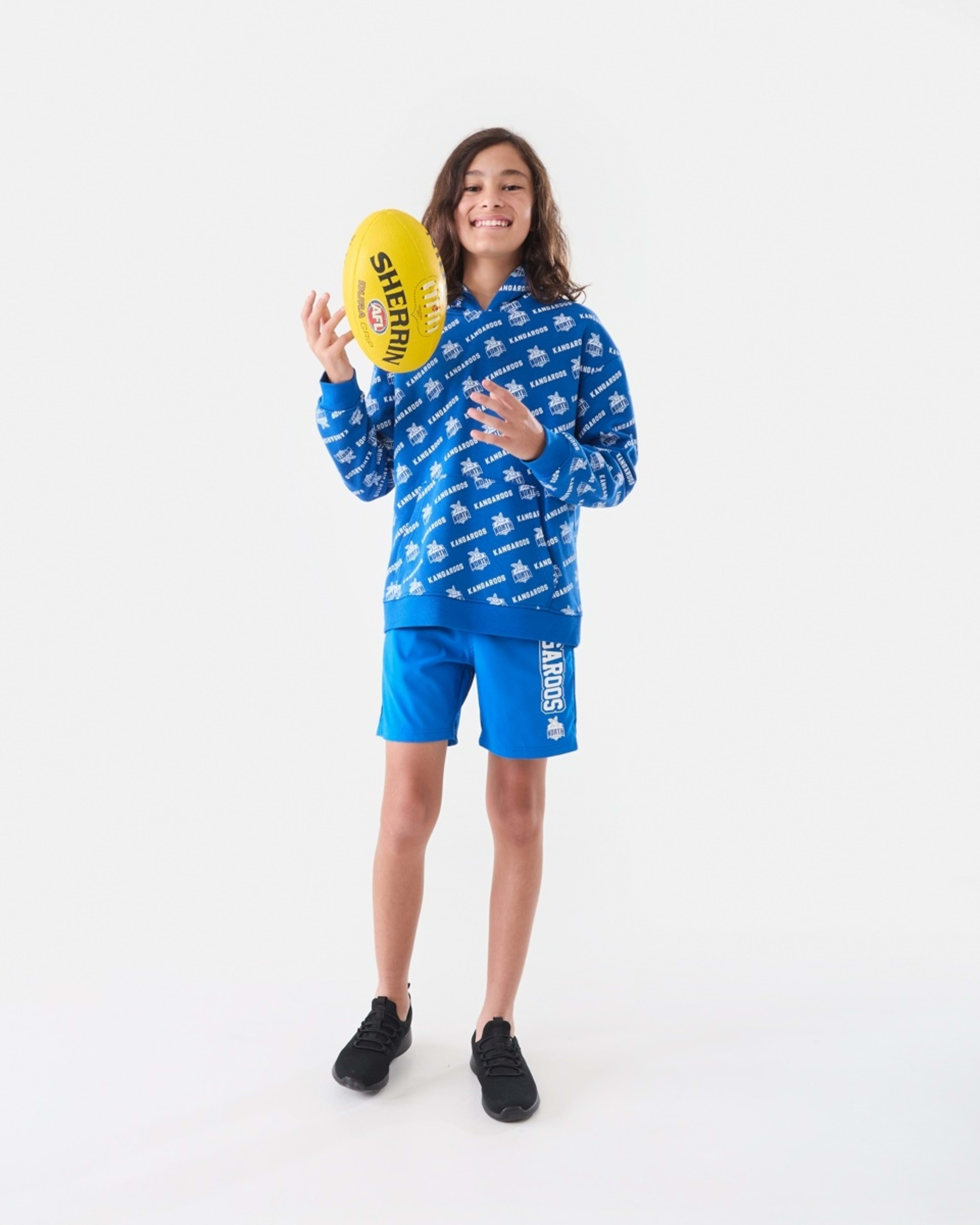 3 Official AFL Kids All Over Print Hoodie Kangaroos, 3 of 10