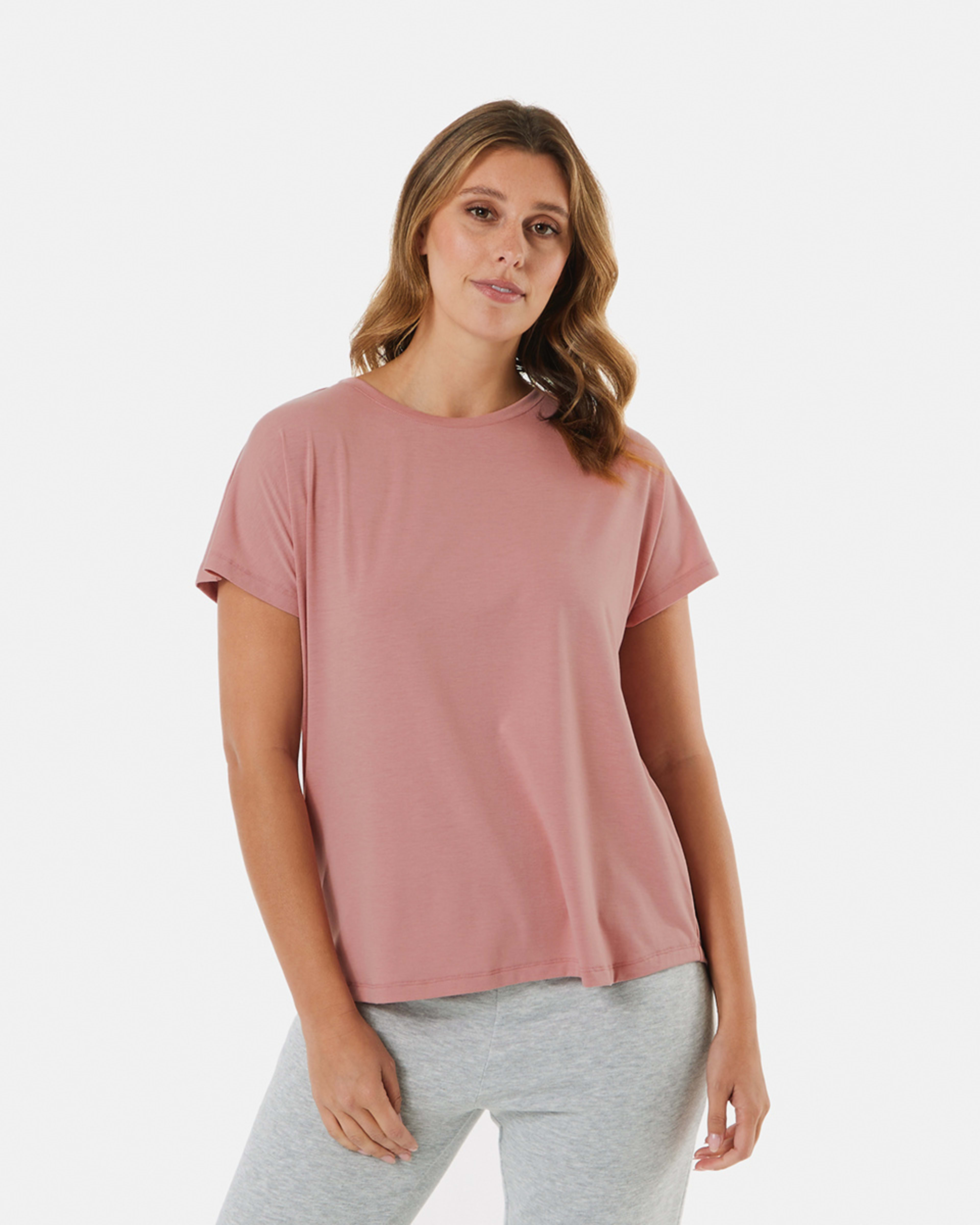 1 Comfort Extended Sleeve T-shirt Flora Pink