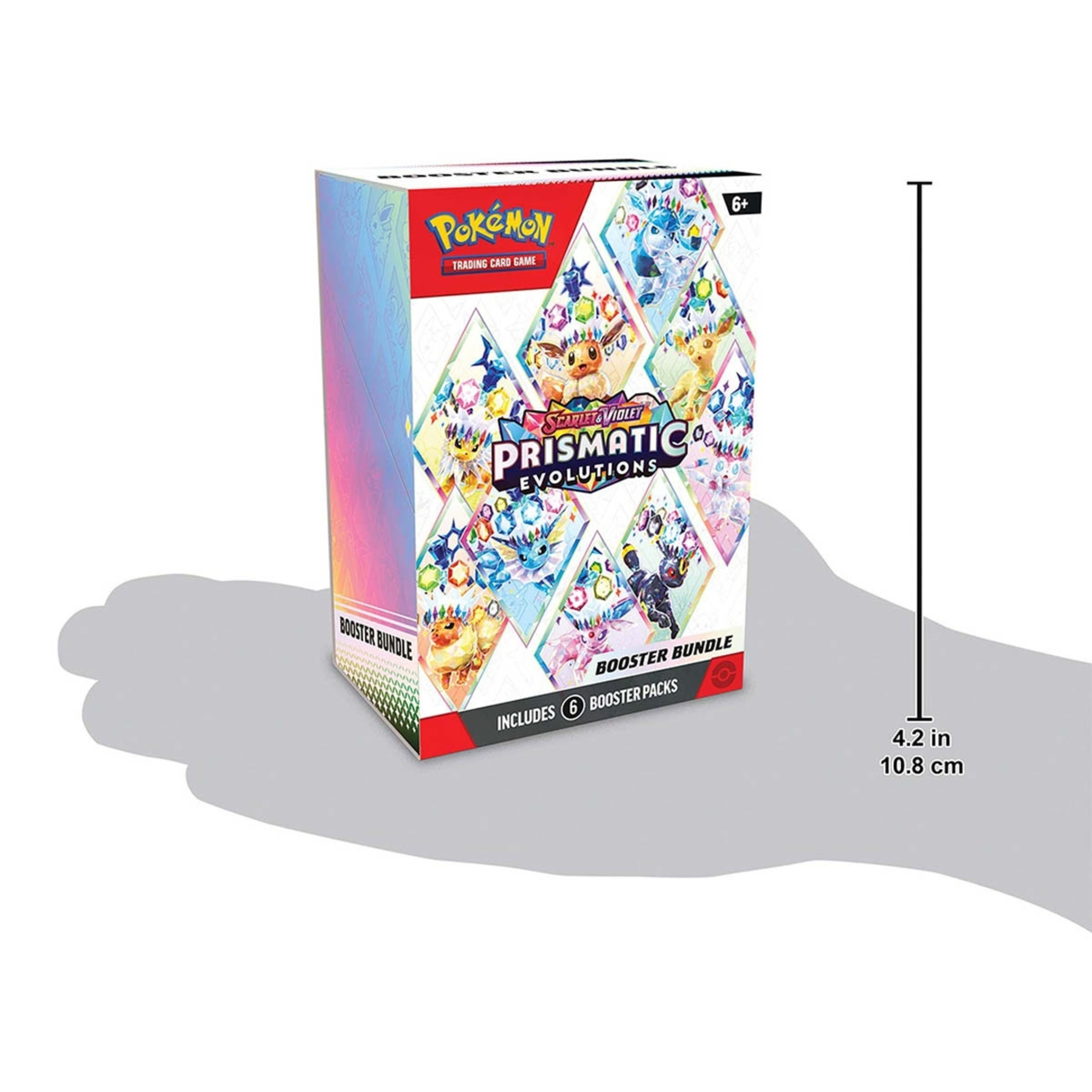 4 Pokemon Trading Card Game: Scarlet & Violet Prismatic Evolutions Booster Bundle, 4 of 4