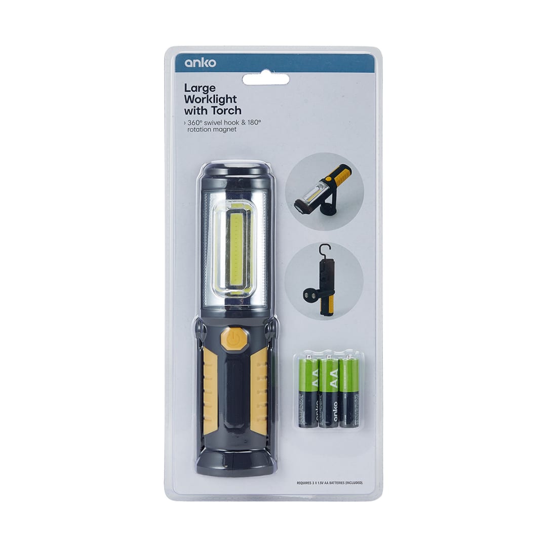 Large Worklight with Torch Kmart