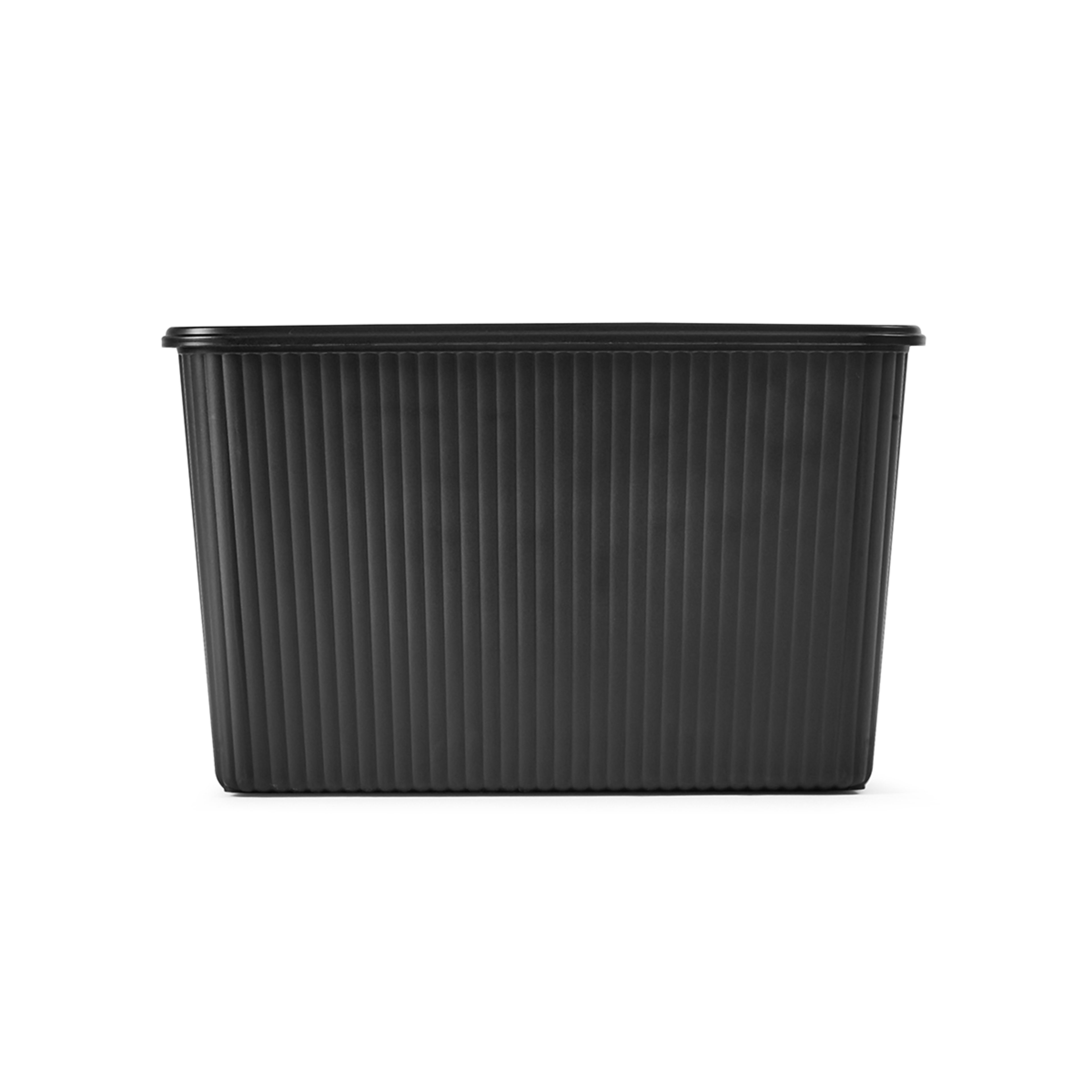 4 18L Ribbed Container - Black, 4 of 10