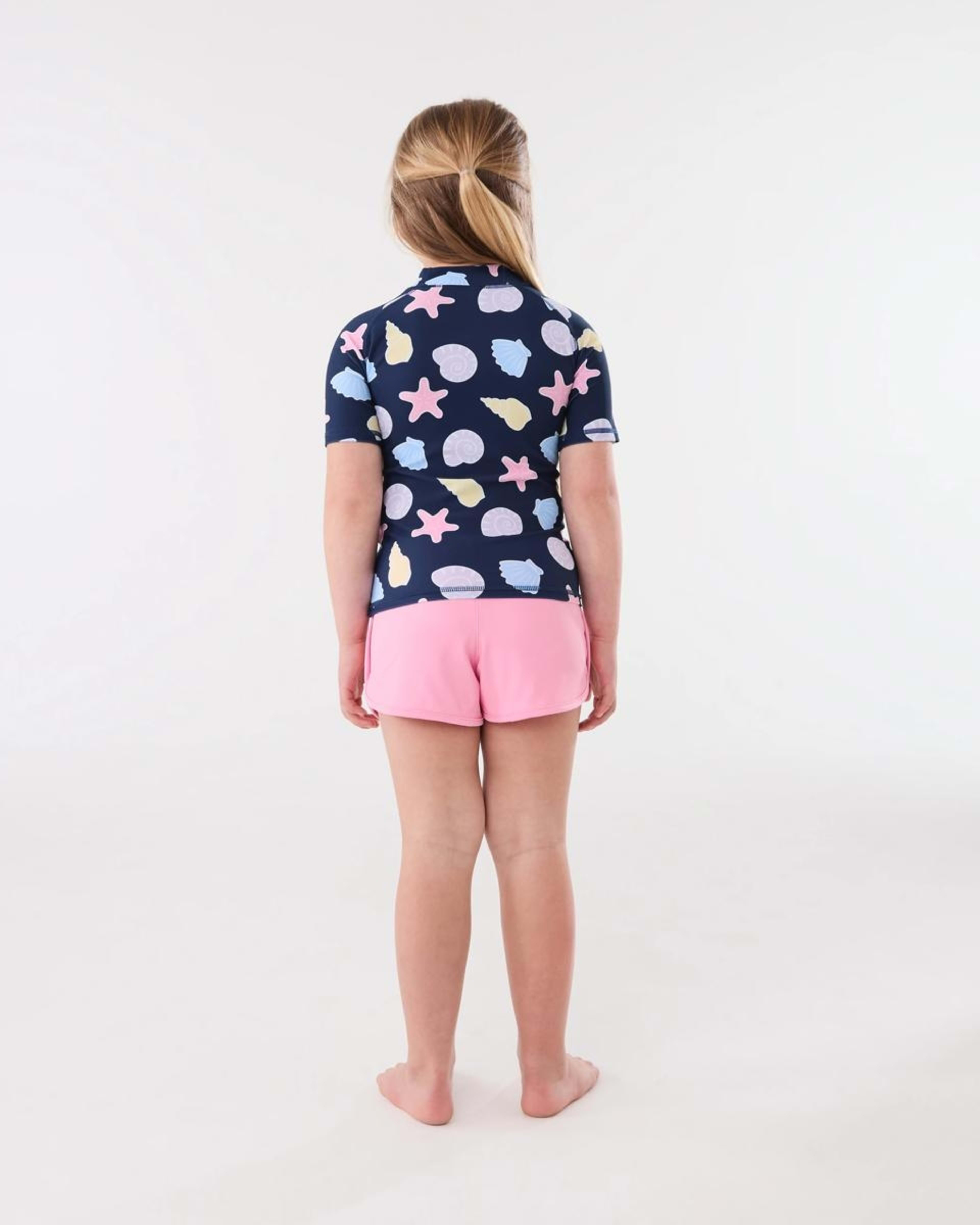 6 Print Rash Vest SEA SHELL DEEP INDIGO, 6 of 6