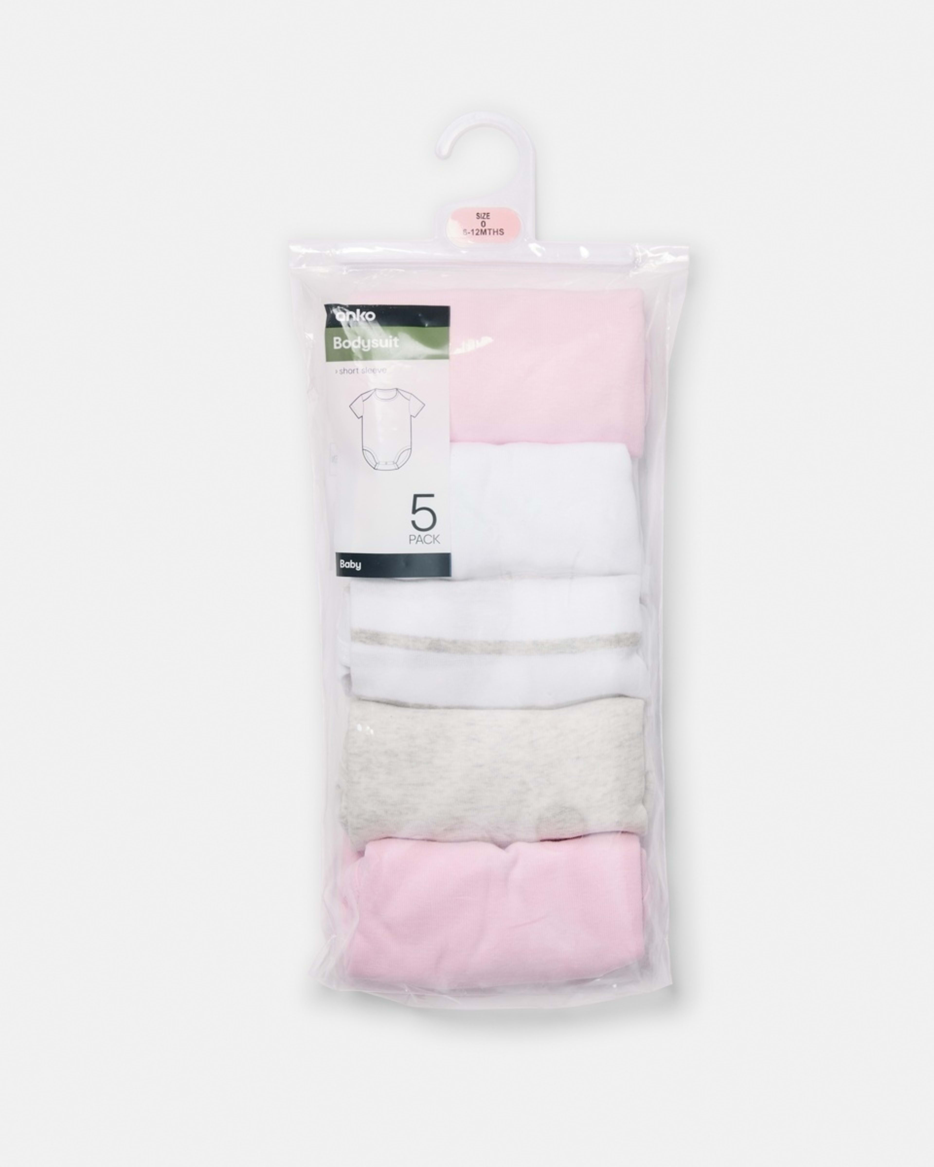 8 5 Pack Bodysuits PINK MULTI PACK, 8 of 8
