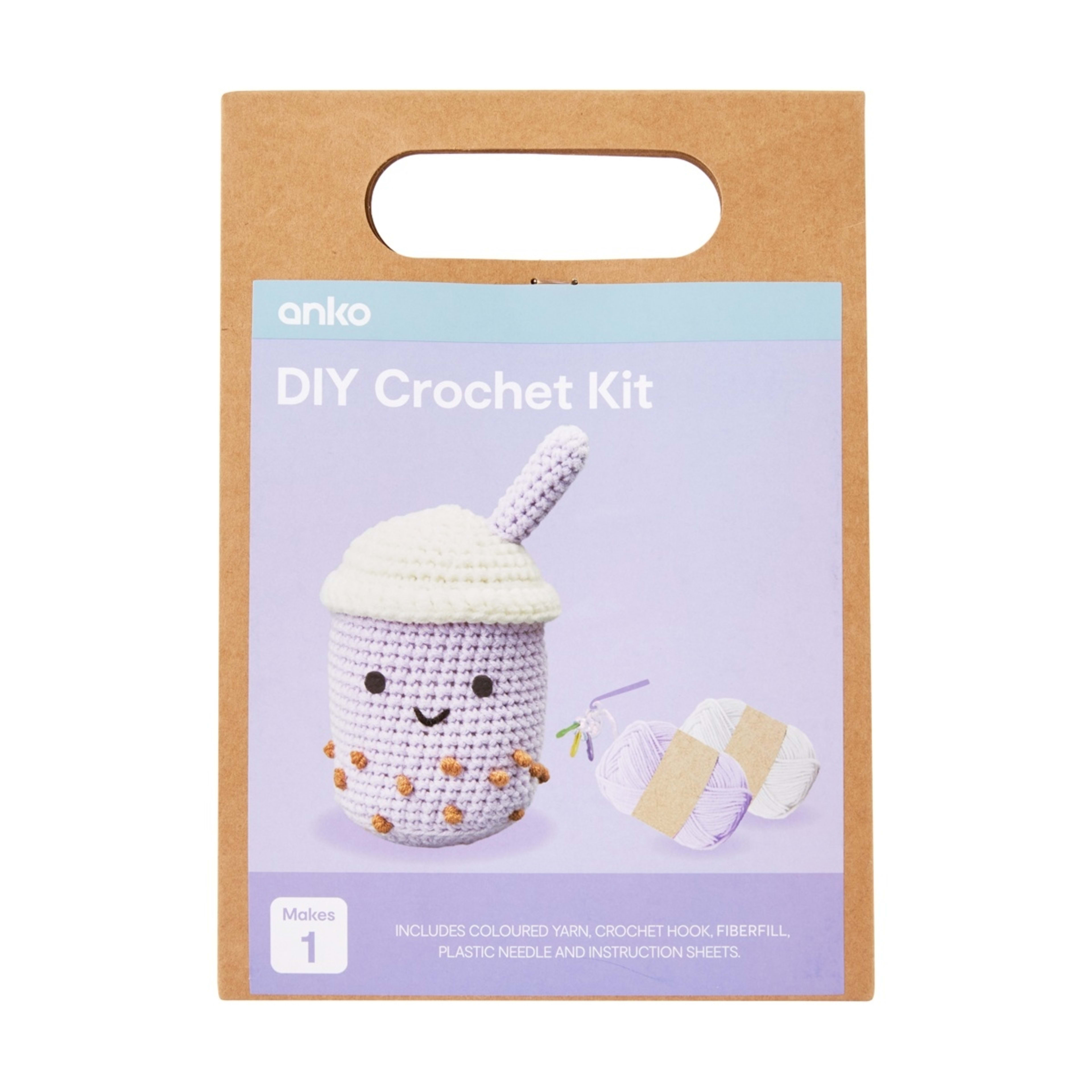 1 DIY Crochet Kit - Bubble Tea