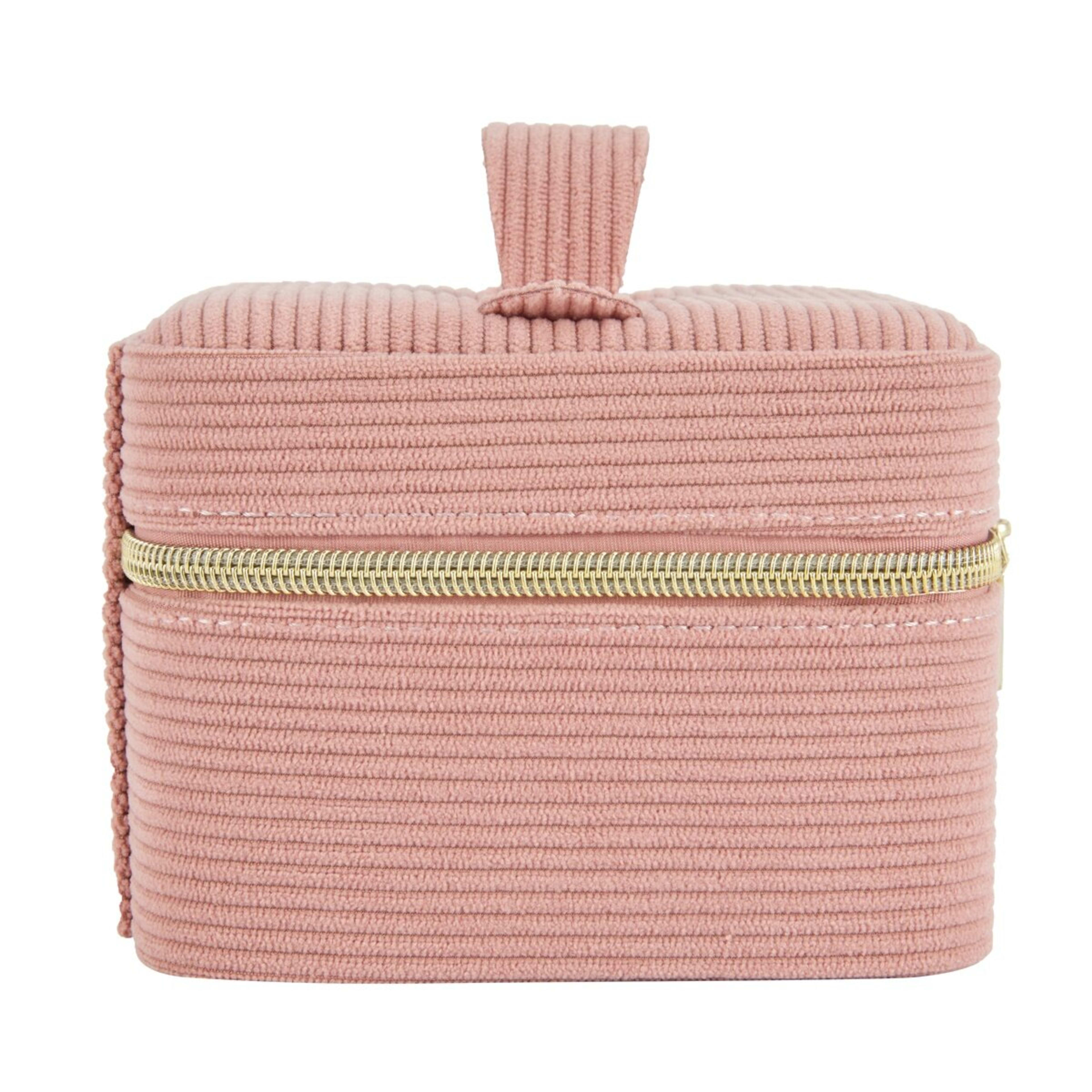 3 Pink Corduroy Square Jewellery Box, 3 of 9