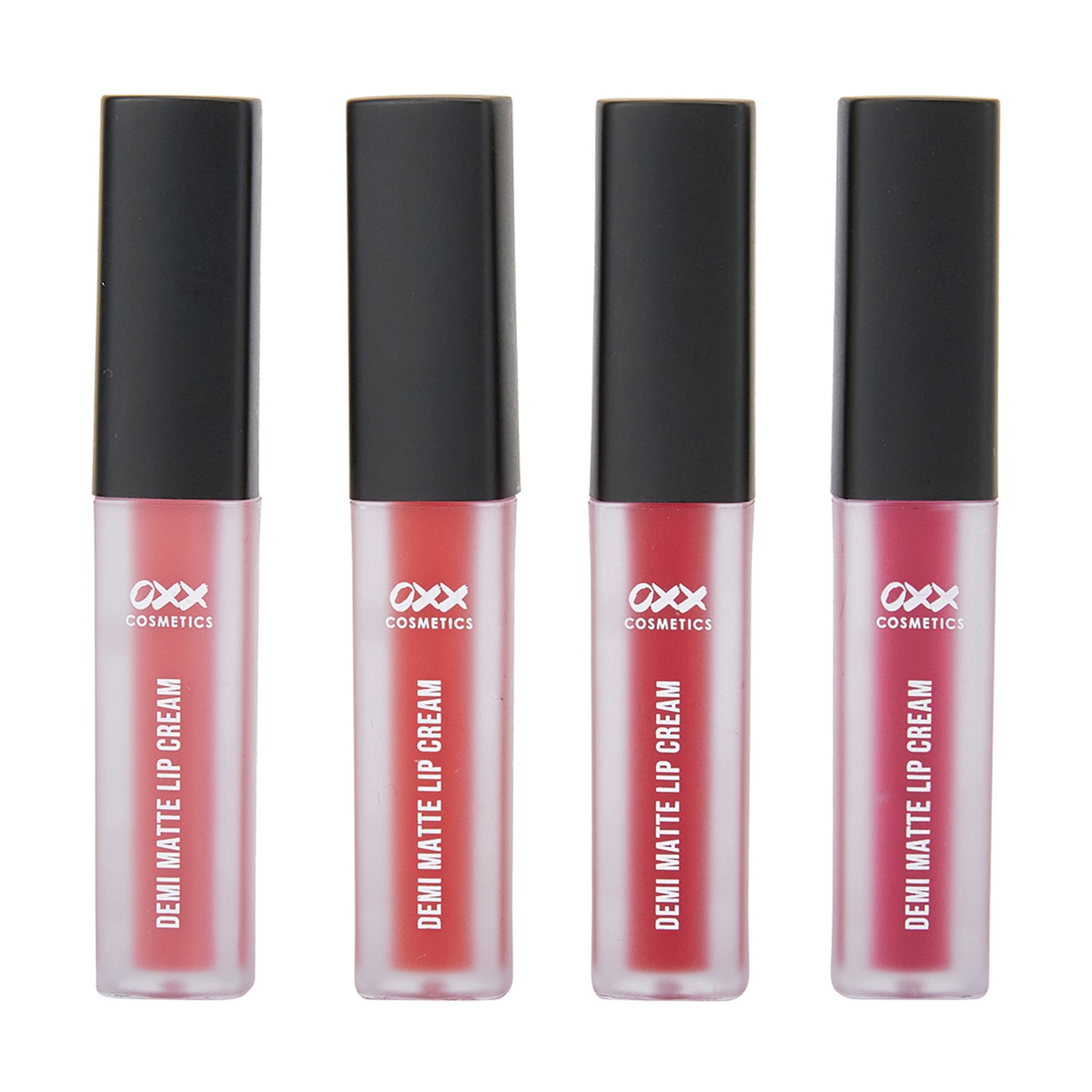 OXX Cosmetics 4 Piece Demi Matte Liquid Lipstick Tango Kmart
