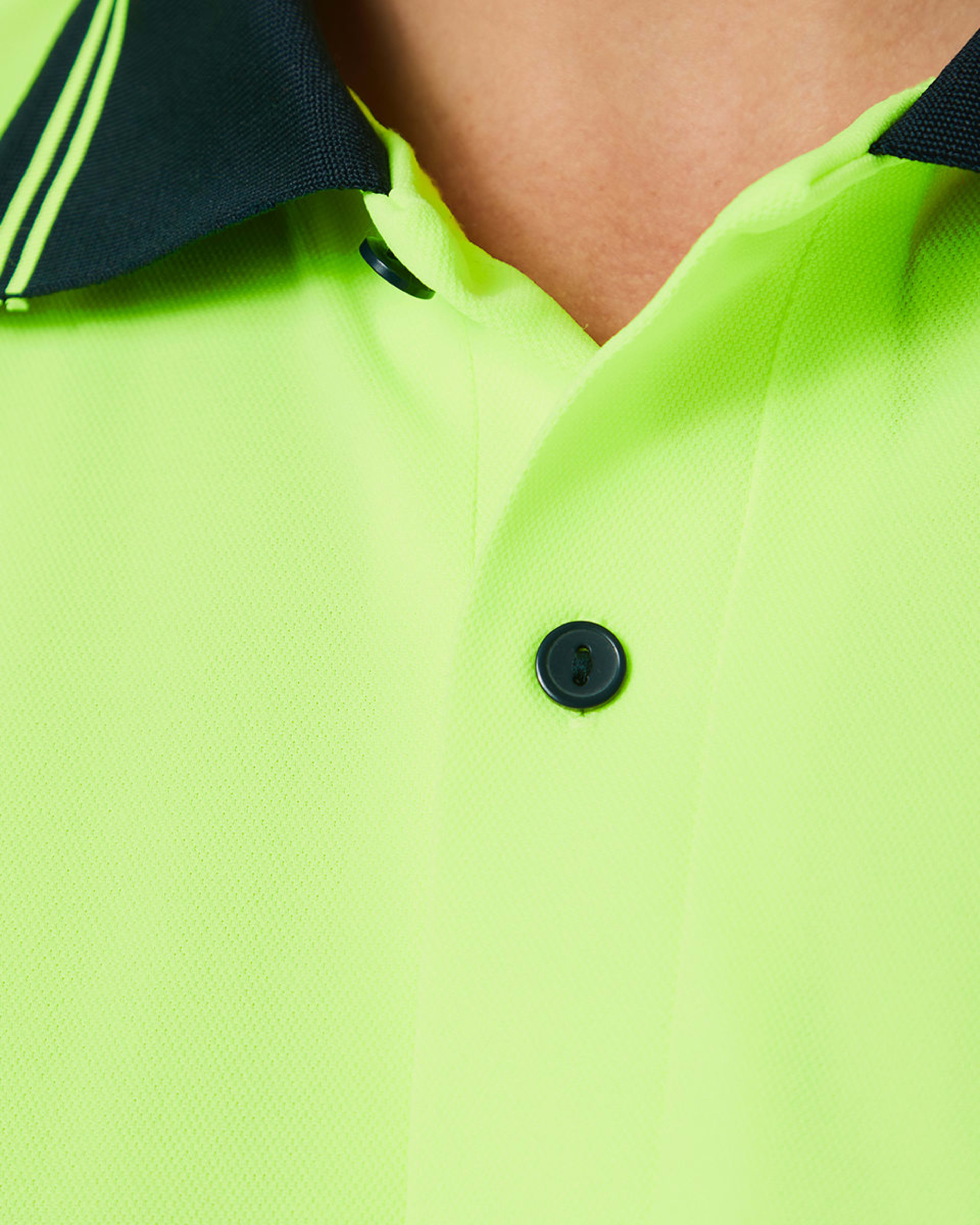 10 Workwear Hi-Visibility Short Sleeve Polo Shirt Yellow, 10 of 10