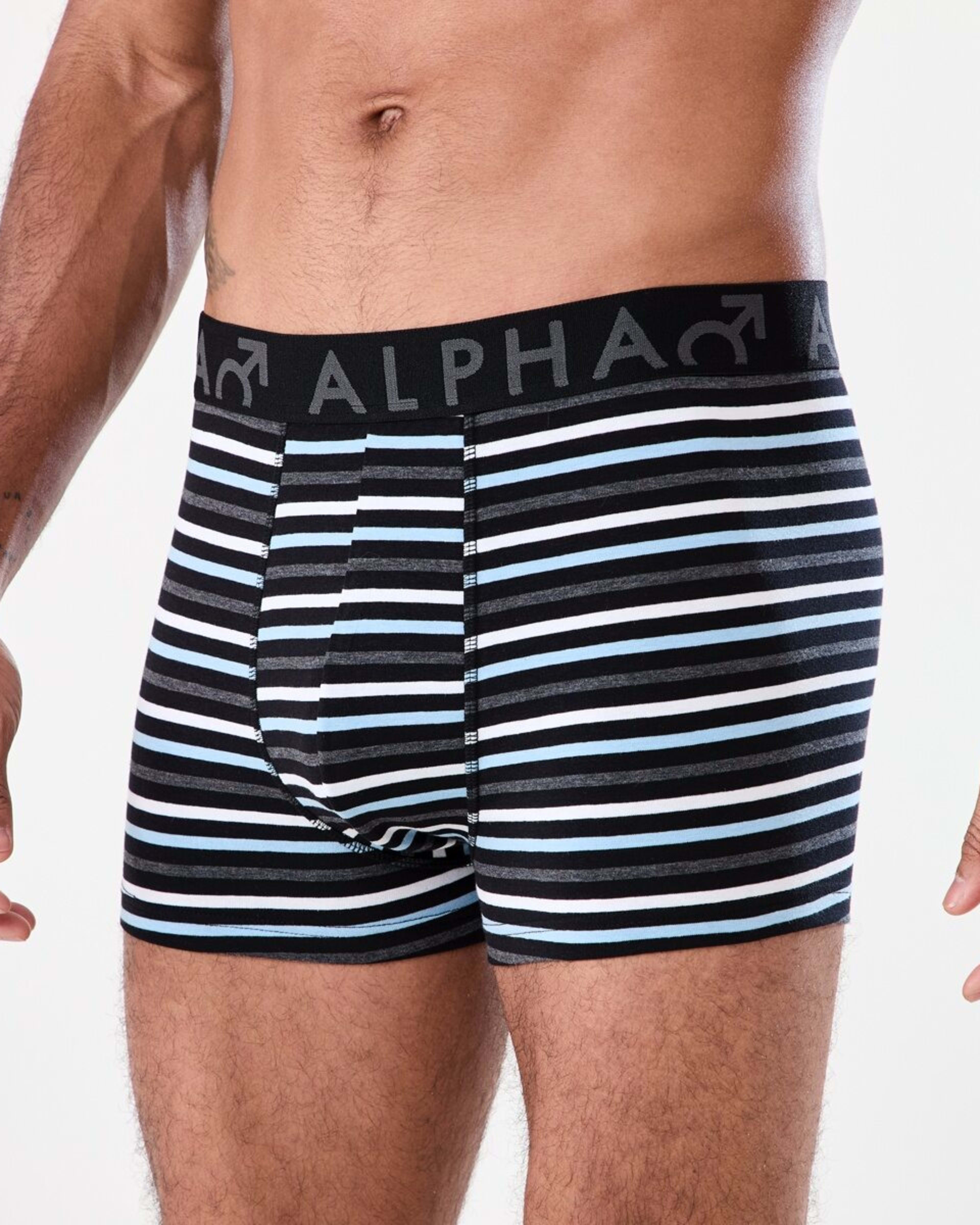 5 3 Pack Stripe Plain Trunks SLADE STRIPE, 5 of 7
